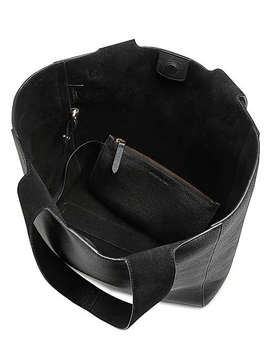 Strathberry os11x0326 Size: OS / Melody Grain Leather Tote Bag in Black Size ONE SIZE - 5 Thumbnail