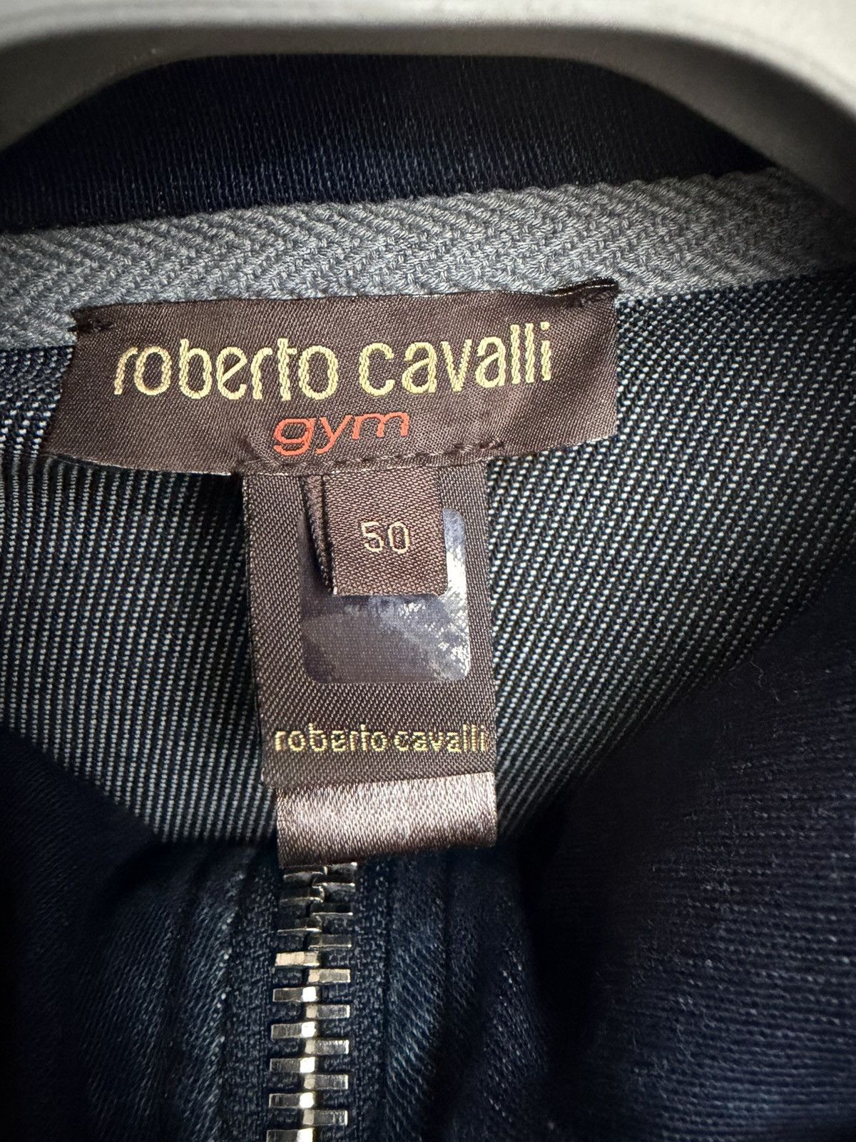 Roberto Cavalli Roberto Cavalli Gym Stretch Denim Hoodie Jacket Sweatshirt Size US M / EU 48-50 / 2 - 10 Thumbnail