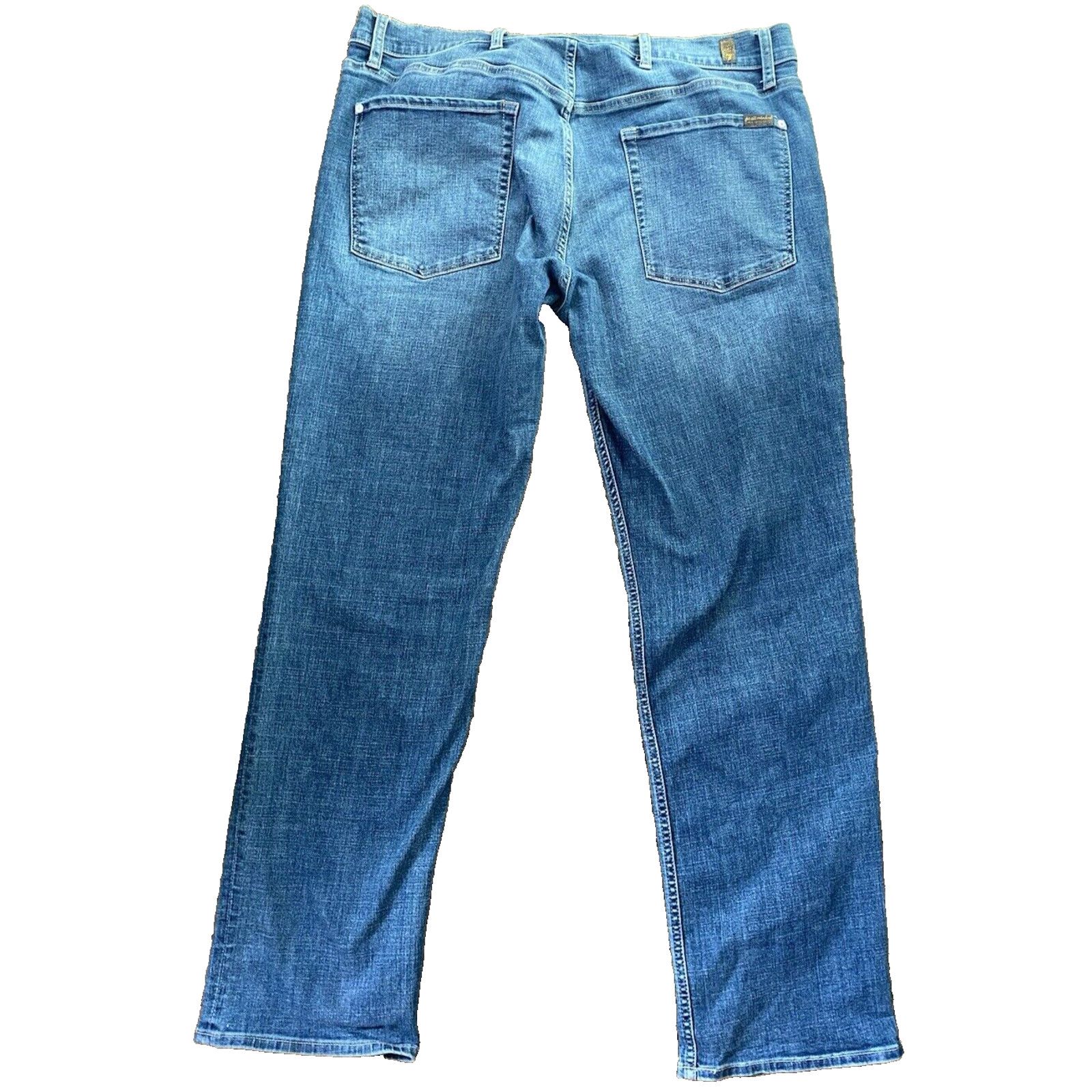 7 For All Mankind 7 For All Mankind Jeans 38x33 Blue Straight Leg Denim Austyn Size US 38 / EU 54 - 4 Thumbnail