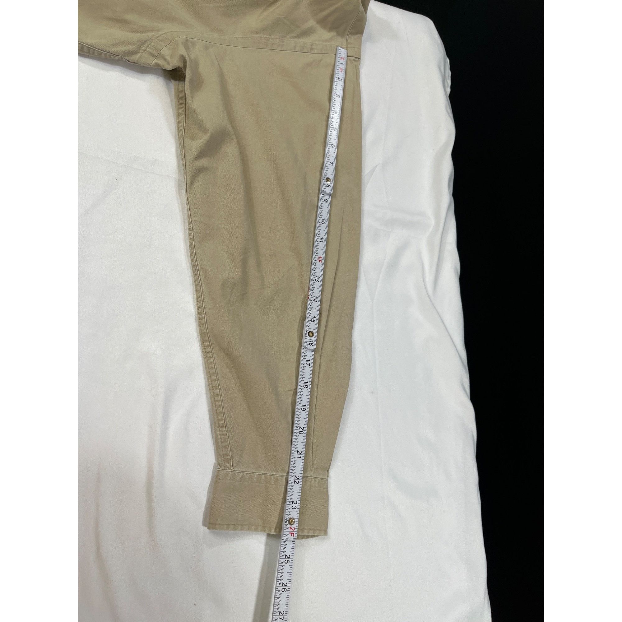 Ralph Lauren Ralph Lauren SKU 7778 Mens Classic Beige Button Down Long Sl Size US XL / EU 56 / 4 - 7 Thumbnail