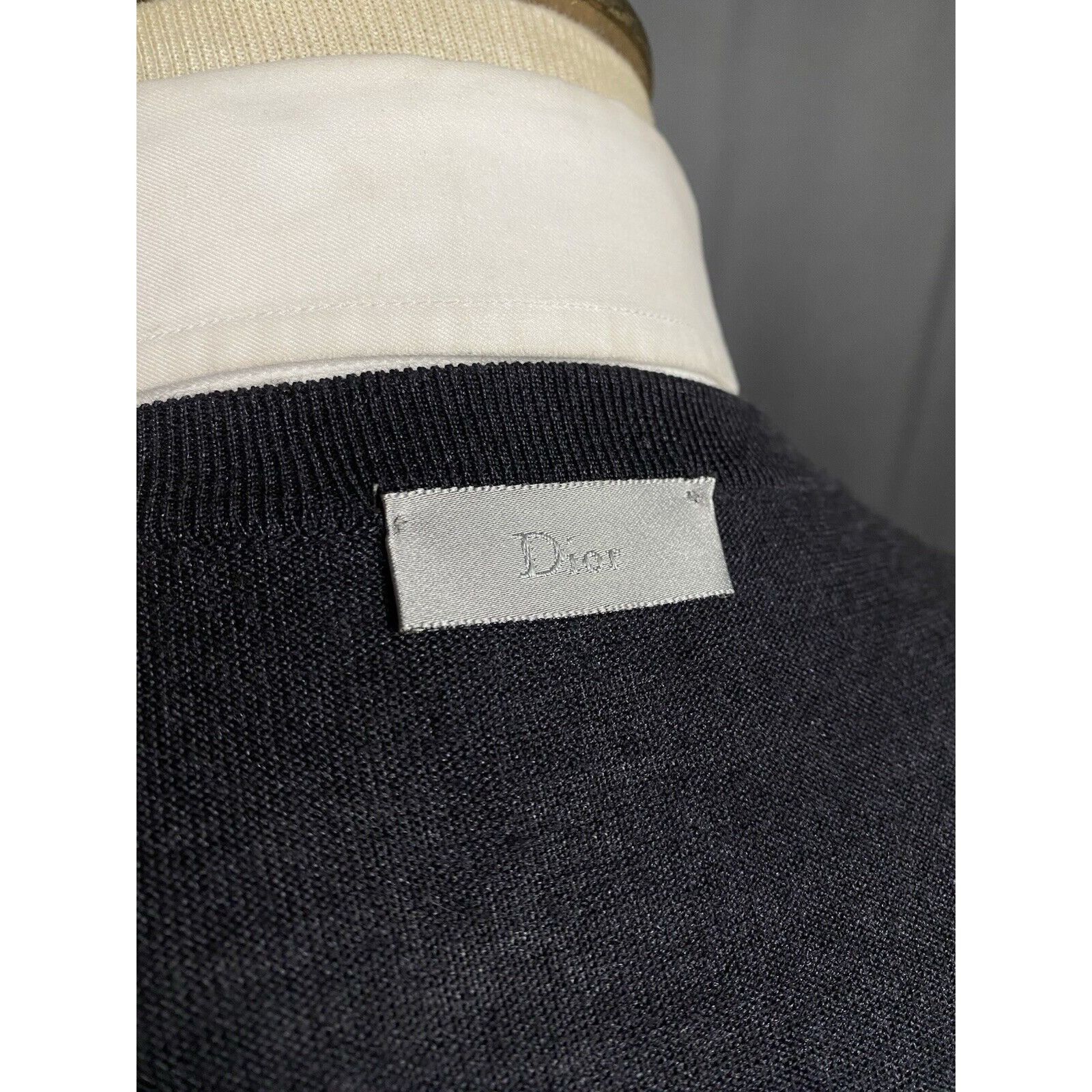 Dior Dior Homme Men's Gray Wool Silk Vest Size M Size US M / EU 48-50 / 2 - 9 Thumbnail