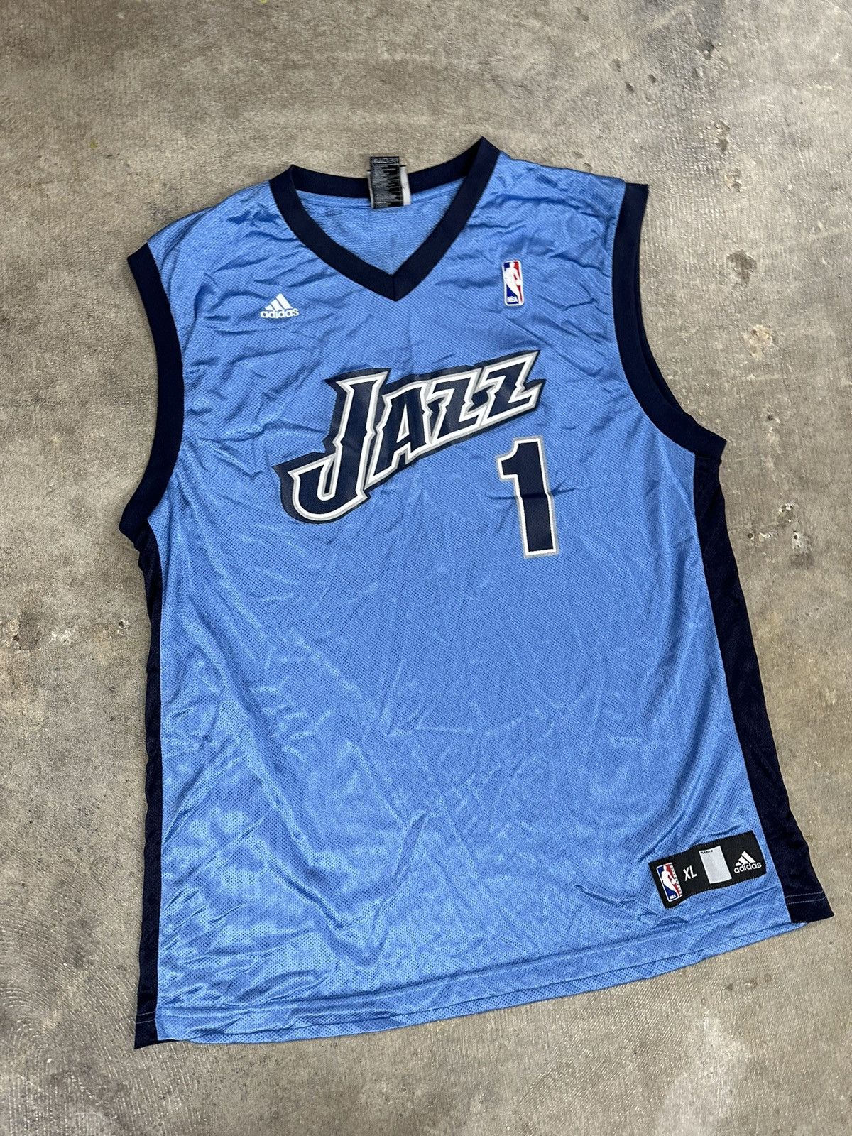 Adidas × NBA × Vintage Vintage Y2K 00s Adidas Utah Jazz Nationwide Jersey Size US XL / EU 56 / 4 - 3 Thumbnail