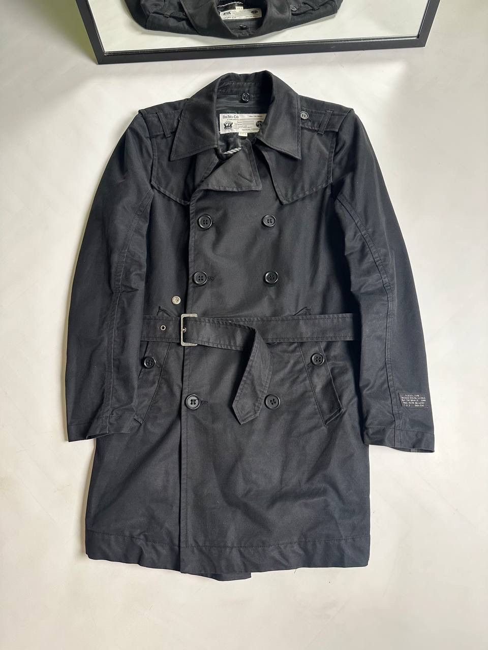 Diesel Diesel vintage trench coat Black Size US M / EU 48-50 / 2 - 1 Thumbnail
