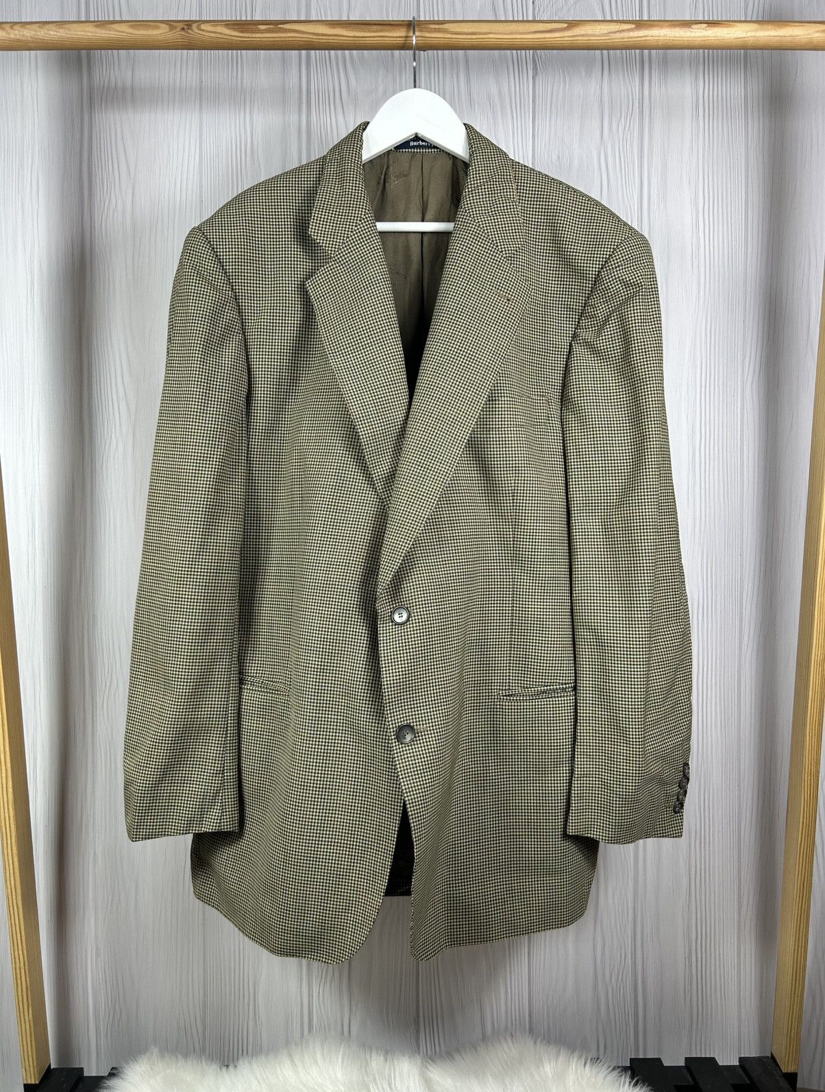 Burberry Vintage Burberrys Check Blazer Jacket Size 56 Made Germany Size 46R - 1 Thumbnail