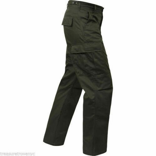 Designer Military Olive Drab Cargo Battle Dress Uniform Pants Medium Size ONE SIZE - 2 Thumbnail