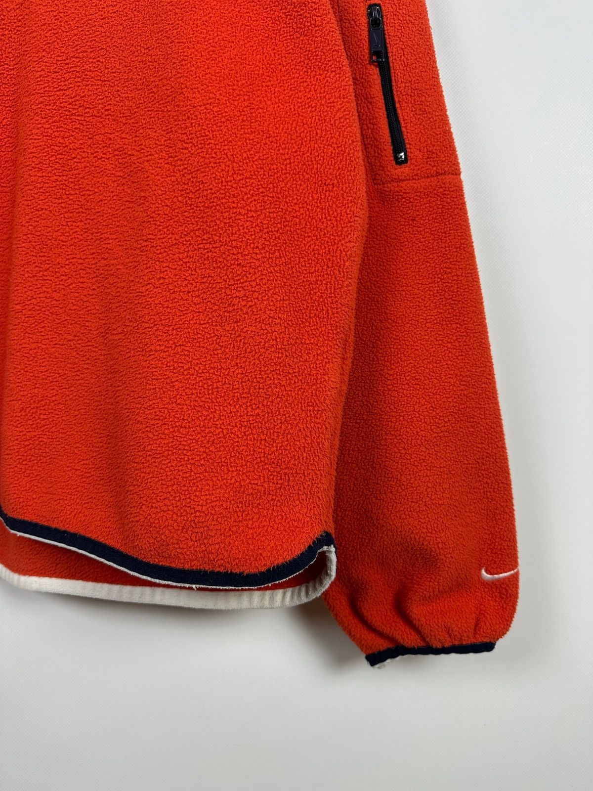 Nike 90s Vintage Nike Center Big Logo Fleece Half Neck Jacket Size US S / EU 44-46 / 1 - 9 Thumbnail