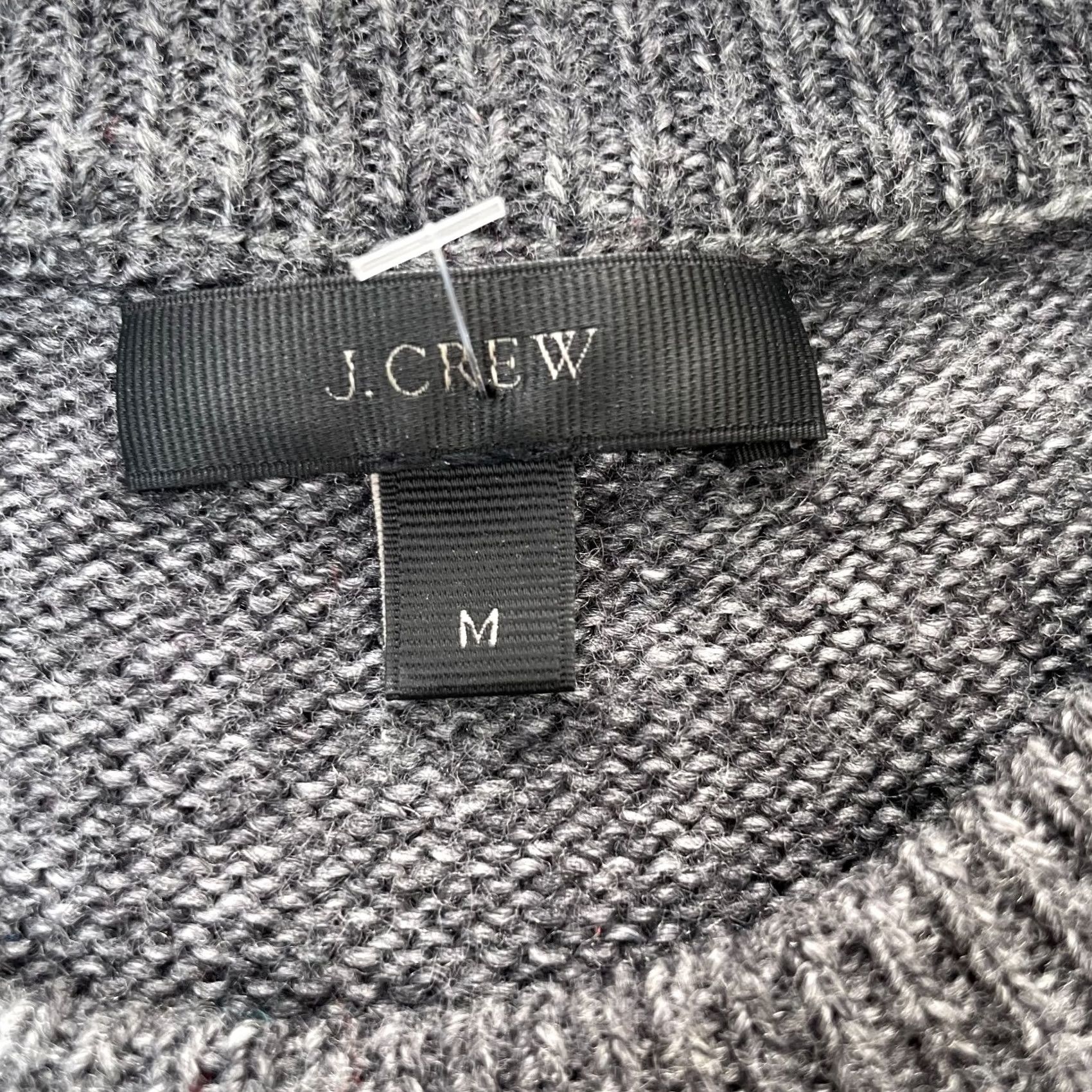 J.Crew J.CREW Mens Medium Gray Sweater Pullover Fair Isle Knit Geometric Long Sleeve Size US M / EU 48-50 / 2 - 4 Thumbnail