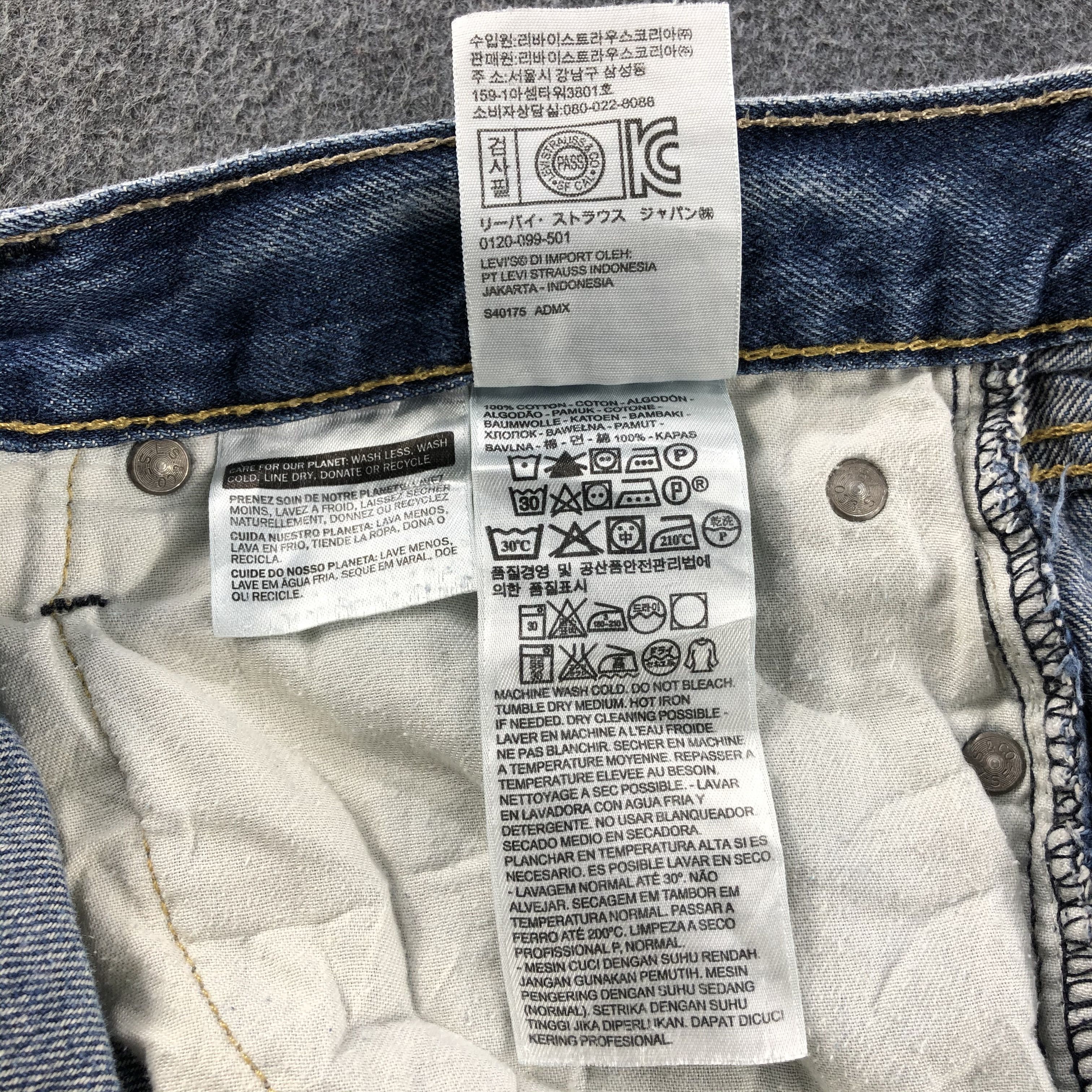 Levi's Blue Wash Vintage Levis 514 Jeans-J1130 Size US 34 / EU 50 - 10 Thumbnail