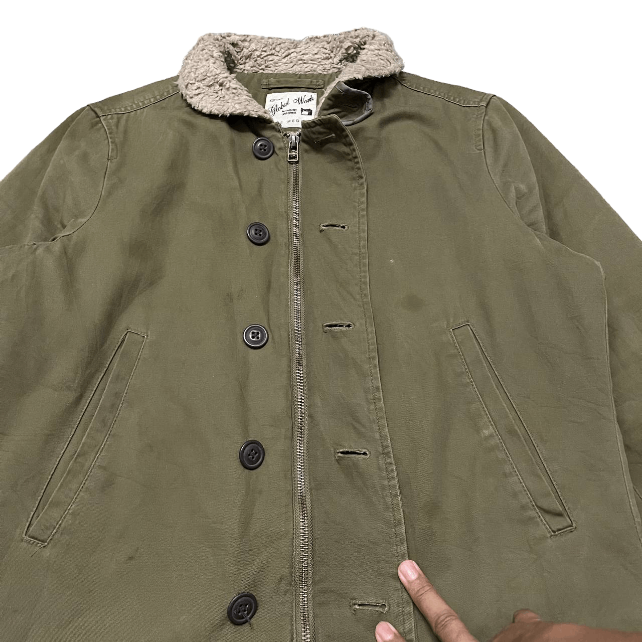 Global Work Vintage Global Work N1 Deck Military Style Jacket Size US M / EU 48-50 / 2 - 6 Thumbnail
