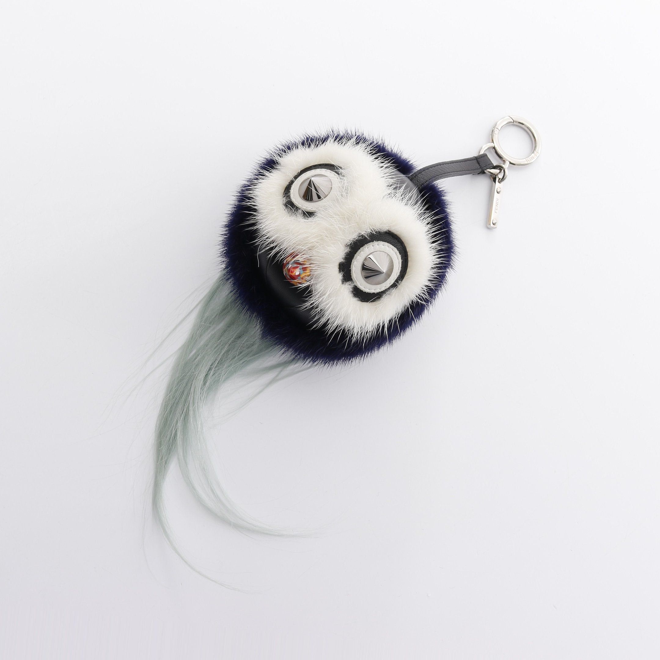 Fendi Fendi Monster Bag Bugs Charm Fur Leather Black Multicolor Size ONE SIZE - 1 Thumbnail