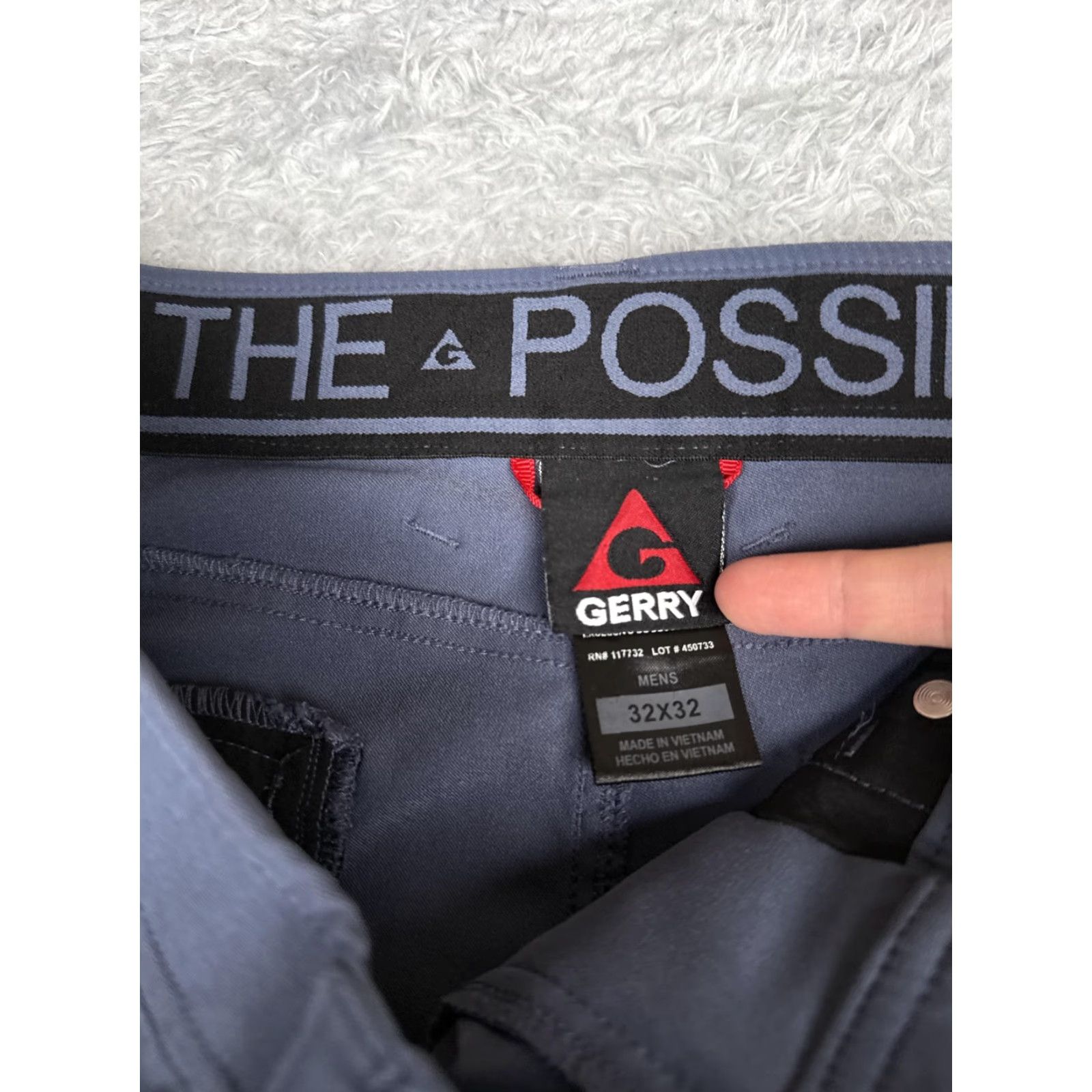 Vintage Gerry Pants Mens 32x32 Blue Nylon Stretch Hiking Walking Outdoor Travel Casual Pants Size US 32 / EU 48 - 7 Thumbnail