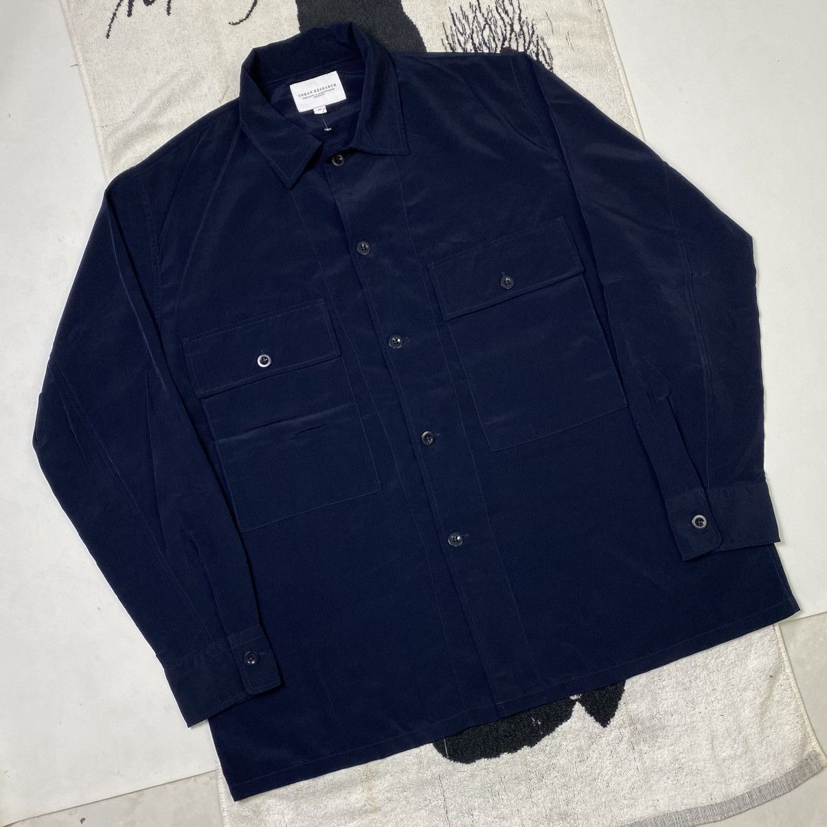 URBAN RESEARCH DOORS Vintage Urban Research Big pocket button ups shirt Size US M / EU 48-50 / 2 - 3 Thumbnail