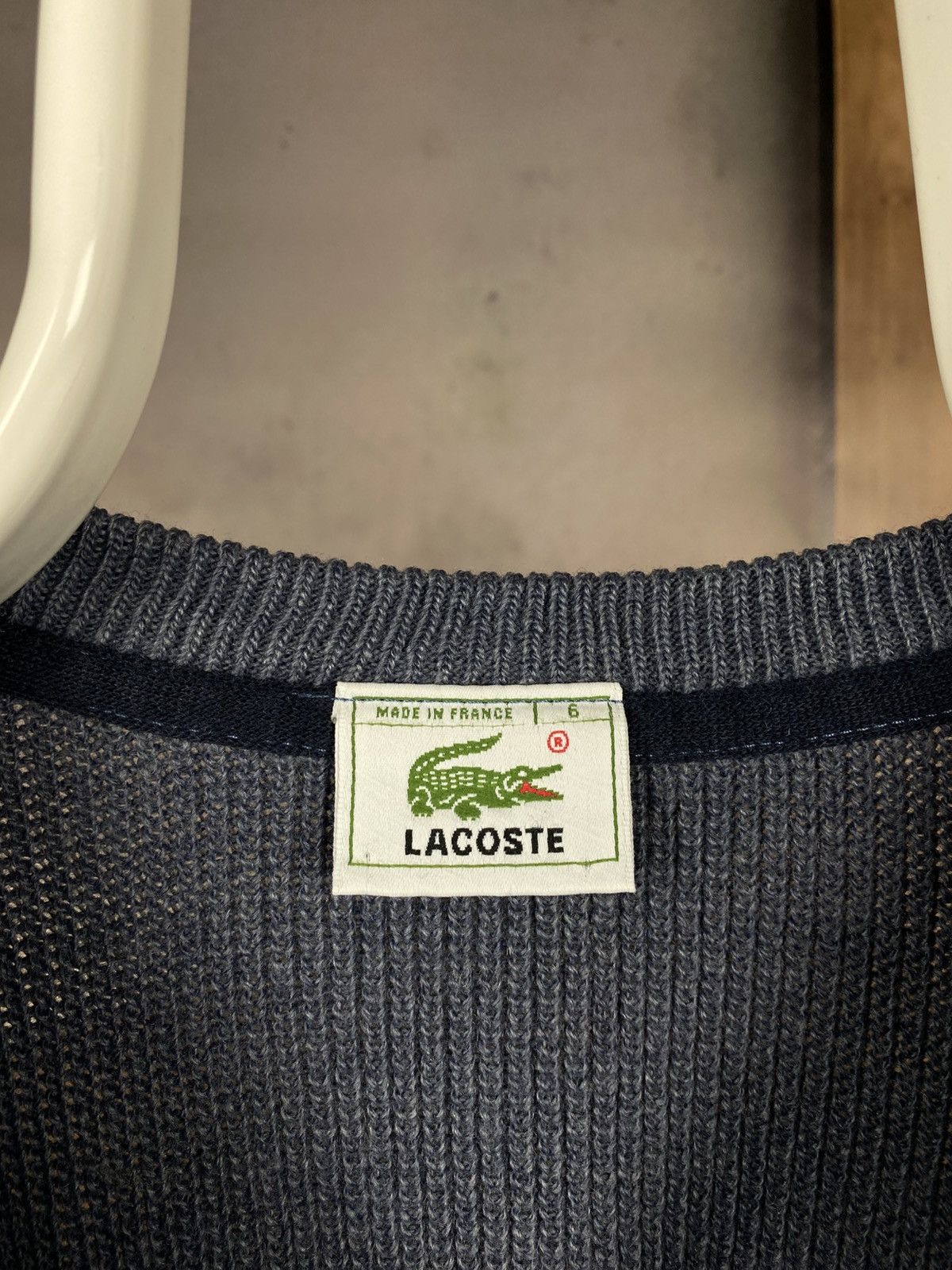 Lacoste 🐊Vintage 90s Sweatshirt Sweater Lacoste Knit Made In France🐊 Size US XL / EU 56 / 4 - 11 Thumbnail