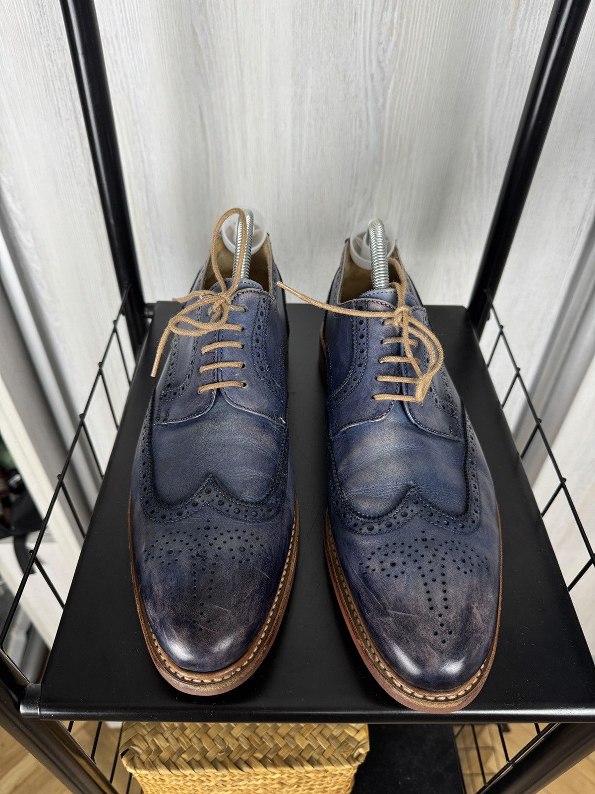 Berwick 1707 Berwick 1707 blue faded dainite sole brogues goodyear shoes Size US 11 / EU 44 - 6 Thumbnail