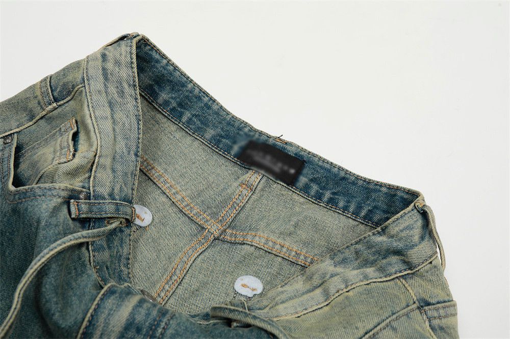 Japanese Brand Retro punk distressed flared jeans y2k Size US 32 / EU 48 - 6 Thumbnail