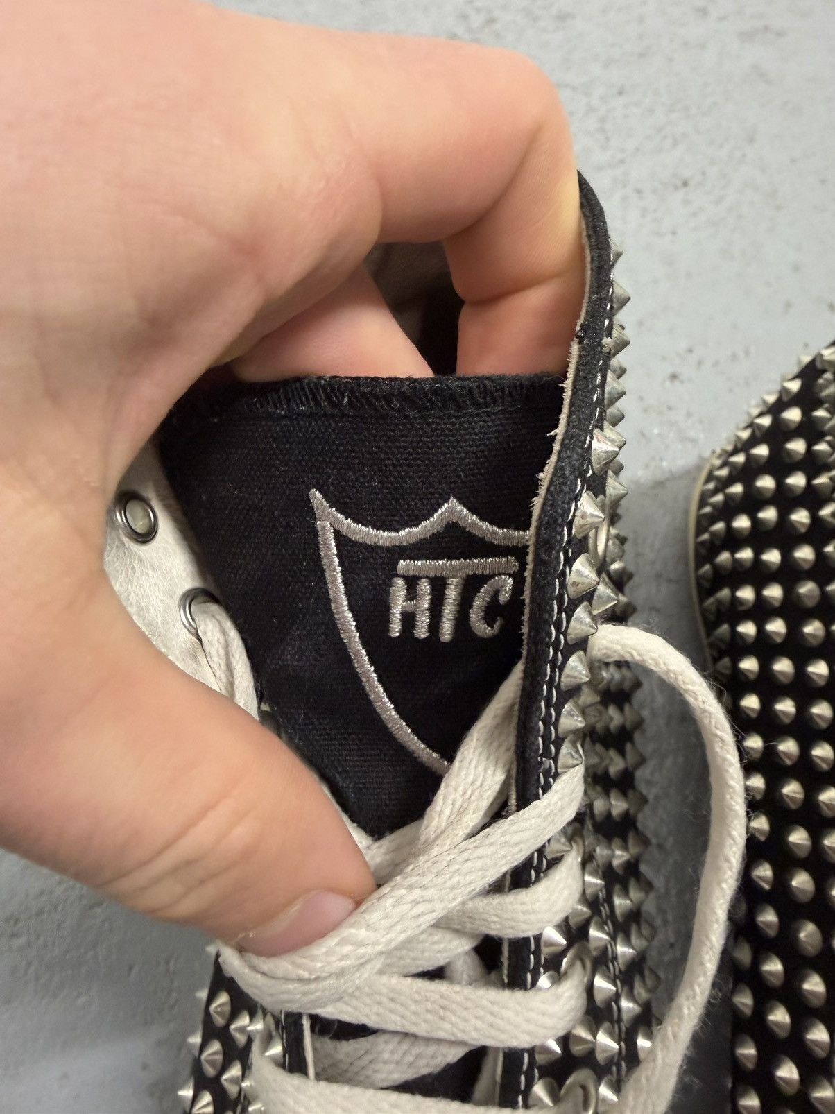 Hollywood Trading Company HTC Hollywood Trading Company Studded High Top Sneakers Size US 9 / EU 42 - 6 Thumbnail