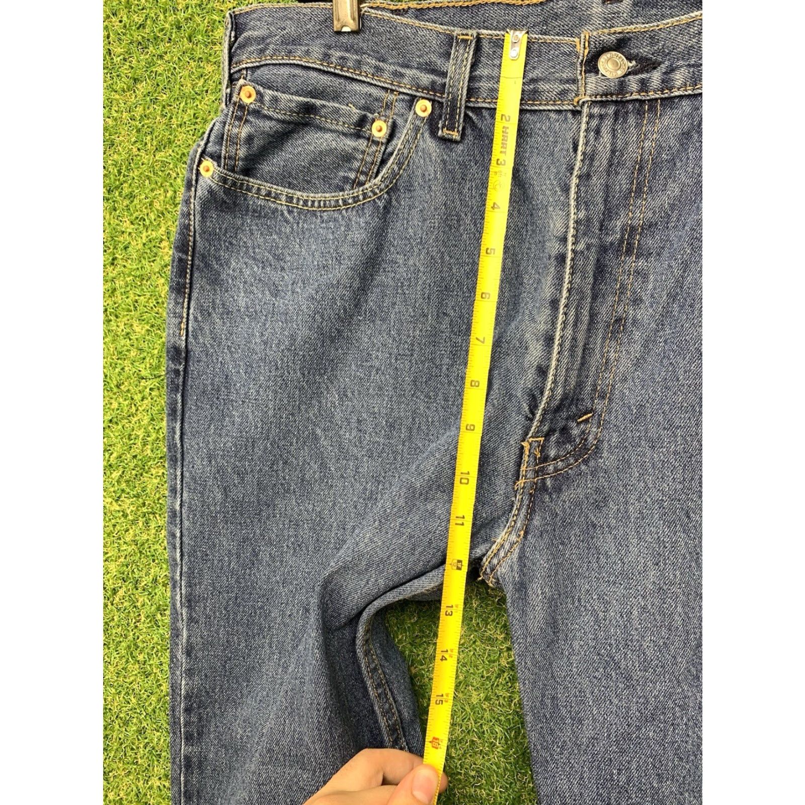 Levi's VINTAGE Levi's 550 Jeans Mens 38x29 Relaxed Fit Tapered Dark Wash Denim Workwear Blue 80s 90s Grunge Retro Classic Levi's Mens Jeans Size US 38 / EU 54 - 7 Thumbnail