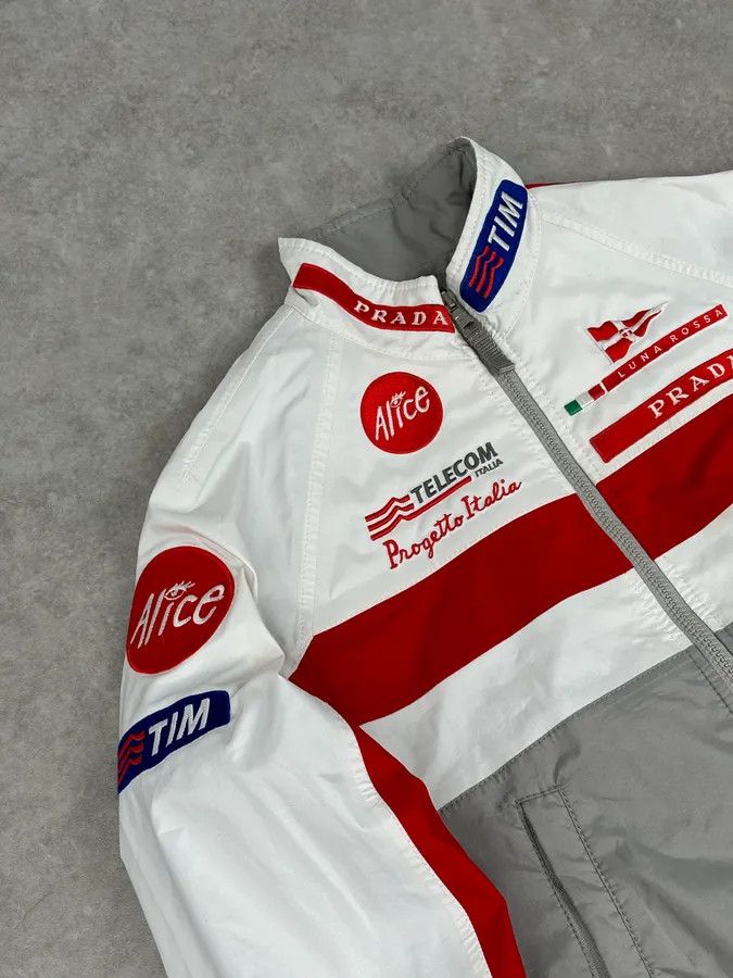 Prada AW2003 Prada White & Red Luna Rossa Sport Jacket Size M / US 6-8 / IT 42-44 - 5 Thumbnail