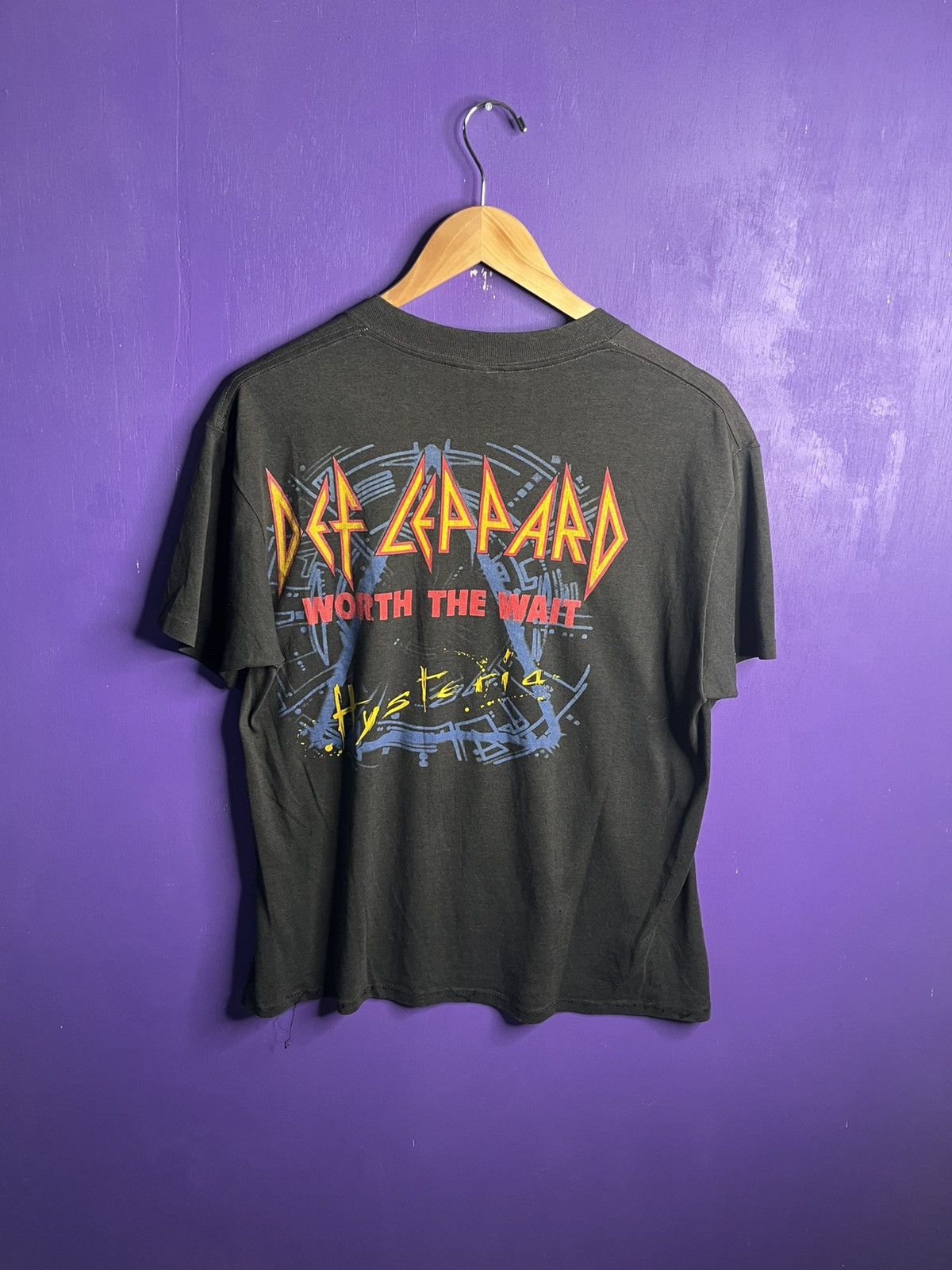 Band Tees × Vintage Vintage 1987 Def Leppard worth the wait tour t-shirt Size US L / EU 52-54 / 3 - 2 Thumbnail