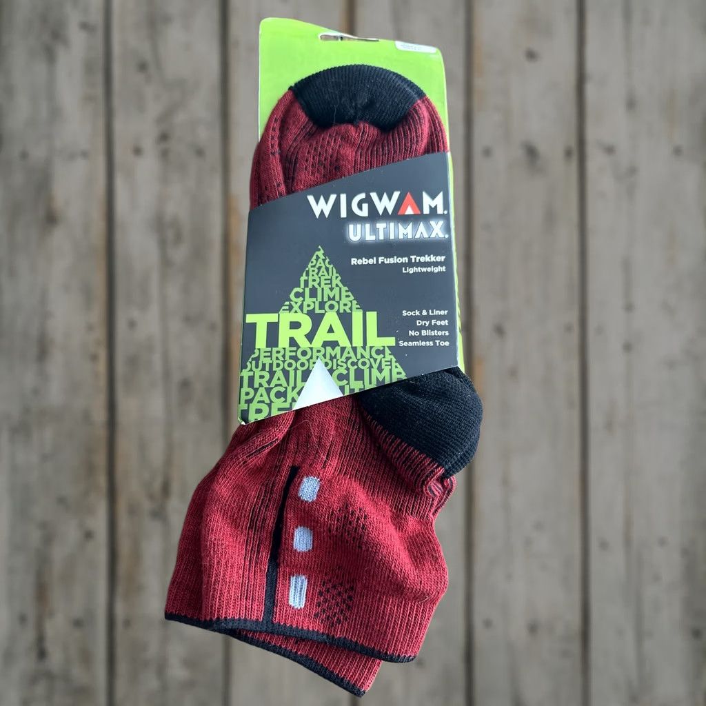 Vintage Wigwam Unisex Ultimax Single Track Pro Lightweight Mid Crew Socks M Pink Trail Nylon Unisex Medium Size ONE SIZE - 1 Thumbnail