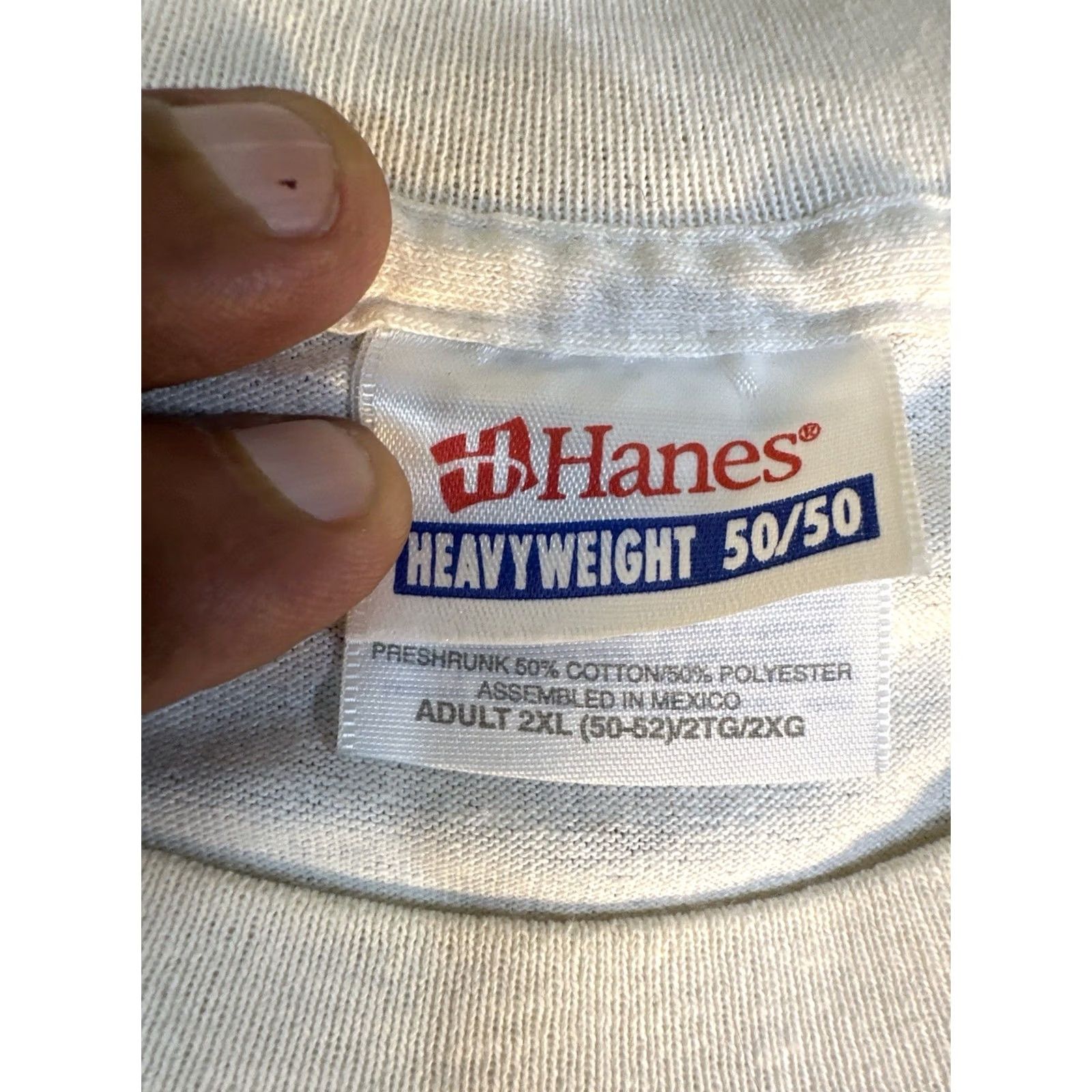 Hanes VINTAGE Remember 9/11 T Shirt Hanes Heavyweight 2XL R Lee Ermey Signed USA Military Mens White Shirt Size US XXL / EU 58 / 5 - 4 Thumbnail