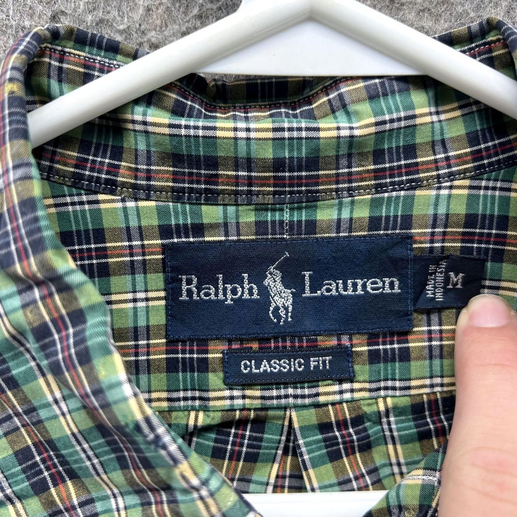 Ralph Lauren Ralph Lauren Shirt Mens Medium Green Plaid Short Sleeve Button Front Classic Fit Mens Size US M / EU 48-50 / 2 - 2 Thumbnail