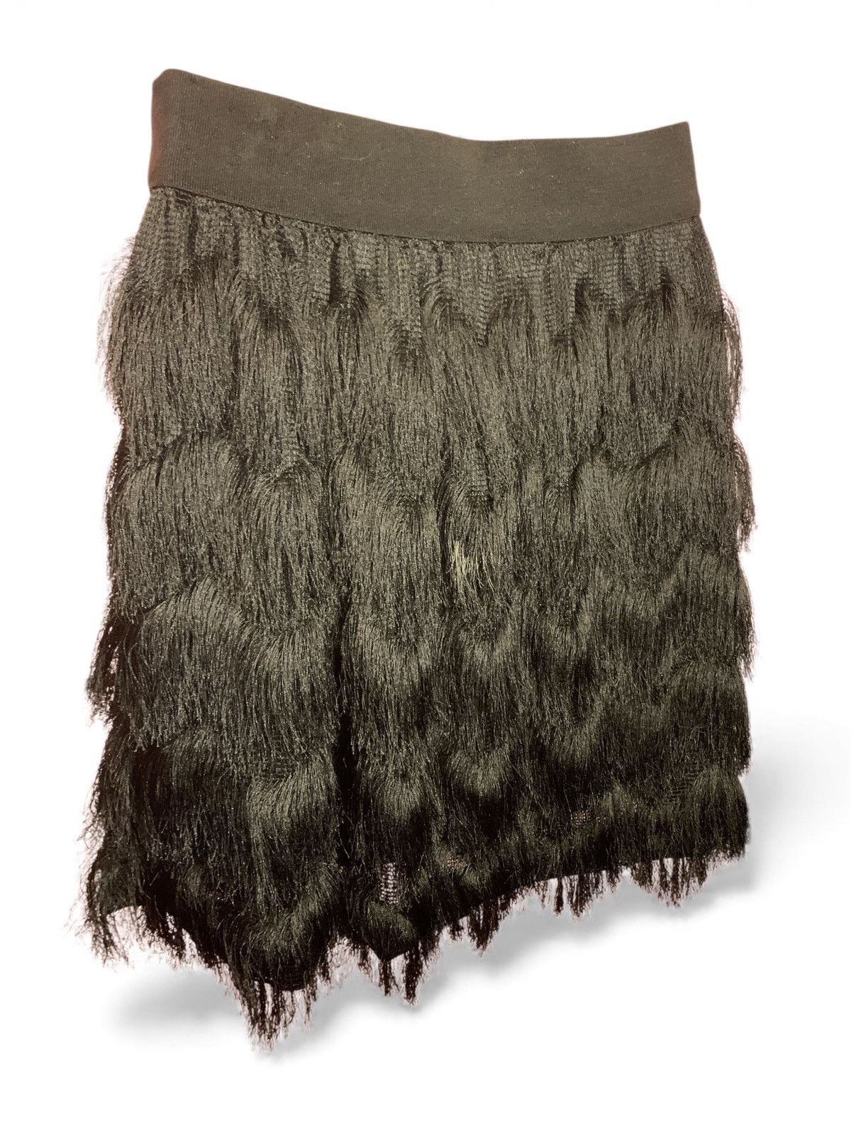 Banana Republic Black Fringe Skirt Size 27" / US 4 / IT 40 - 5 Thumbnail