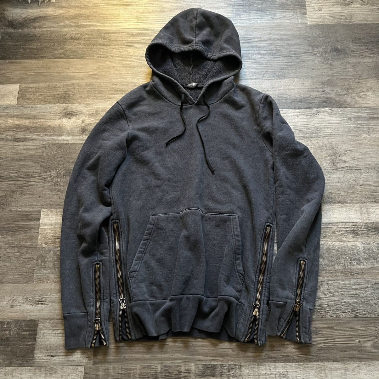 Balmain Decarnin Balmaim Homme SS10 Red Sleeveless Hoodie | Grailed