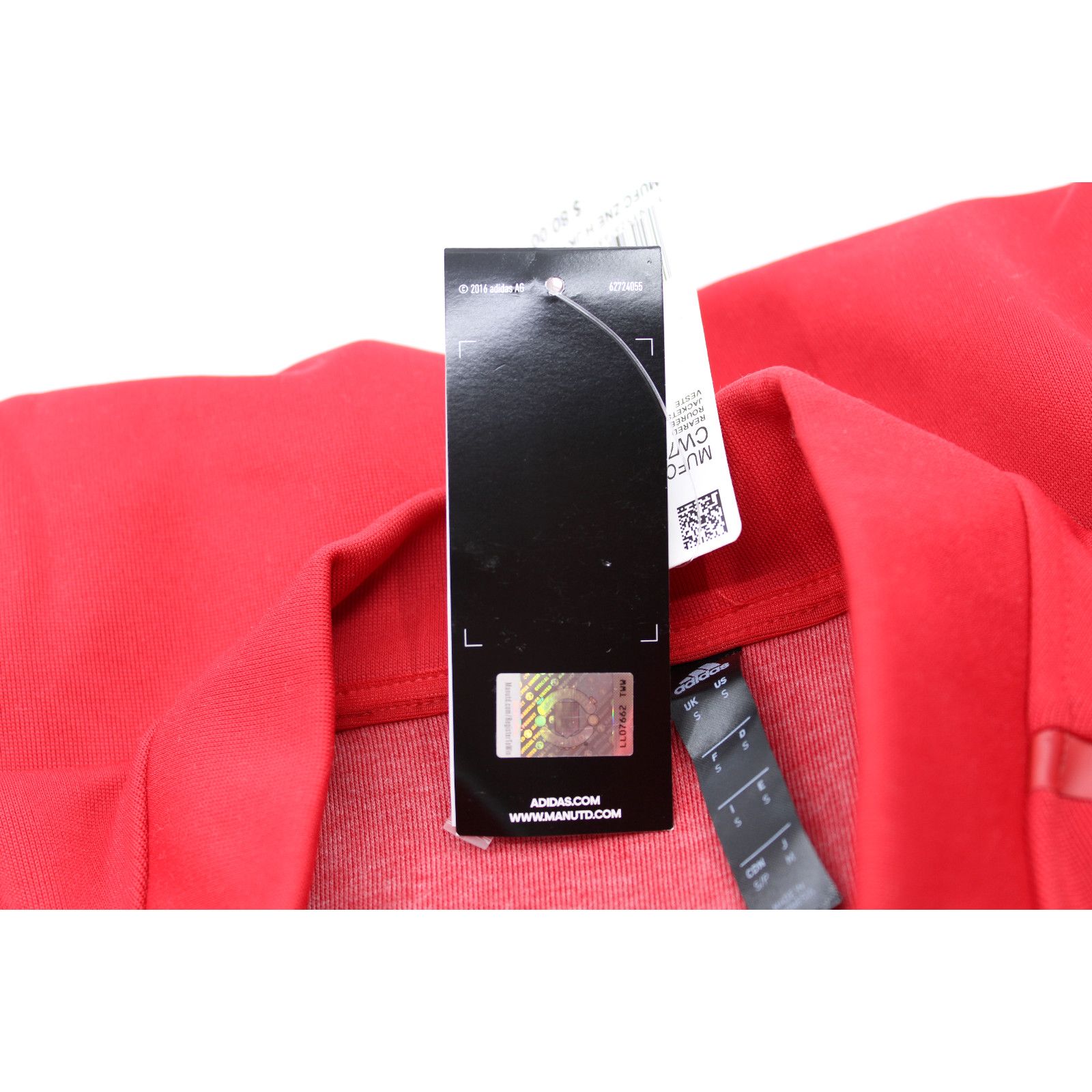NWT ADIDAS Manchester United Z.N.E. CW7670 Jacket Size S $80