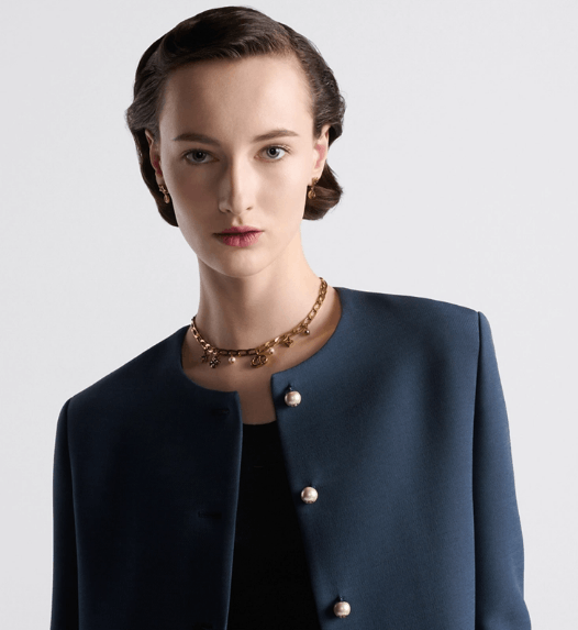 Dior o1w1db10925 421V54 Cropped Jacket in Blue Size XL / US 12-14 / IT 48-50 - 6 Thumbnail