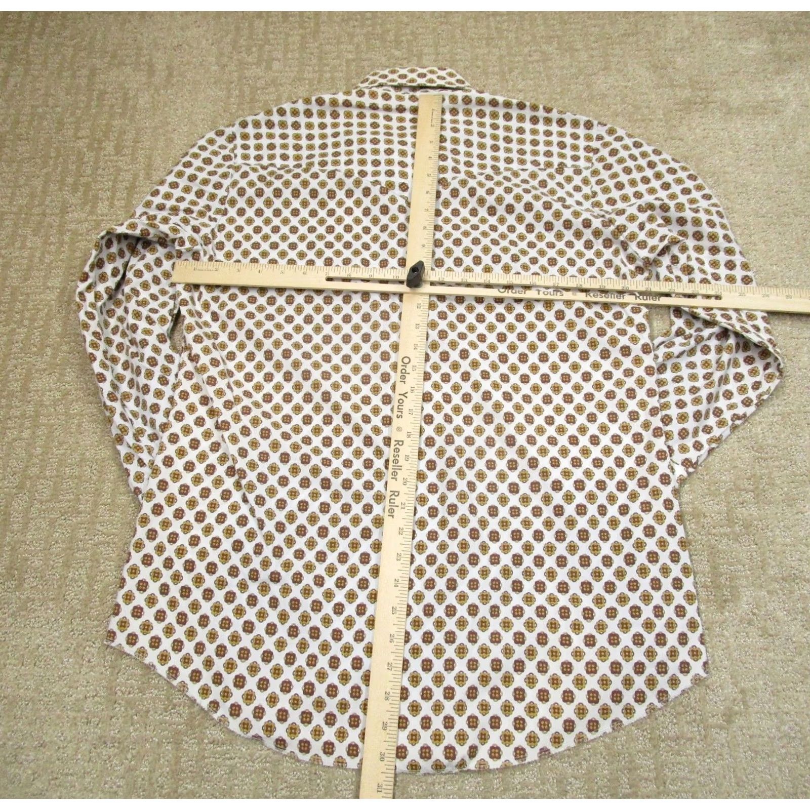 Vintage VINTAGE Frontier Shirt Men L White Geometric Pearl Snap Western Long Sleeve2010s 70s 80s Cowboy USA Mens Size US L / EU 52-54 / 3 - 4 Thumbnail