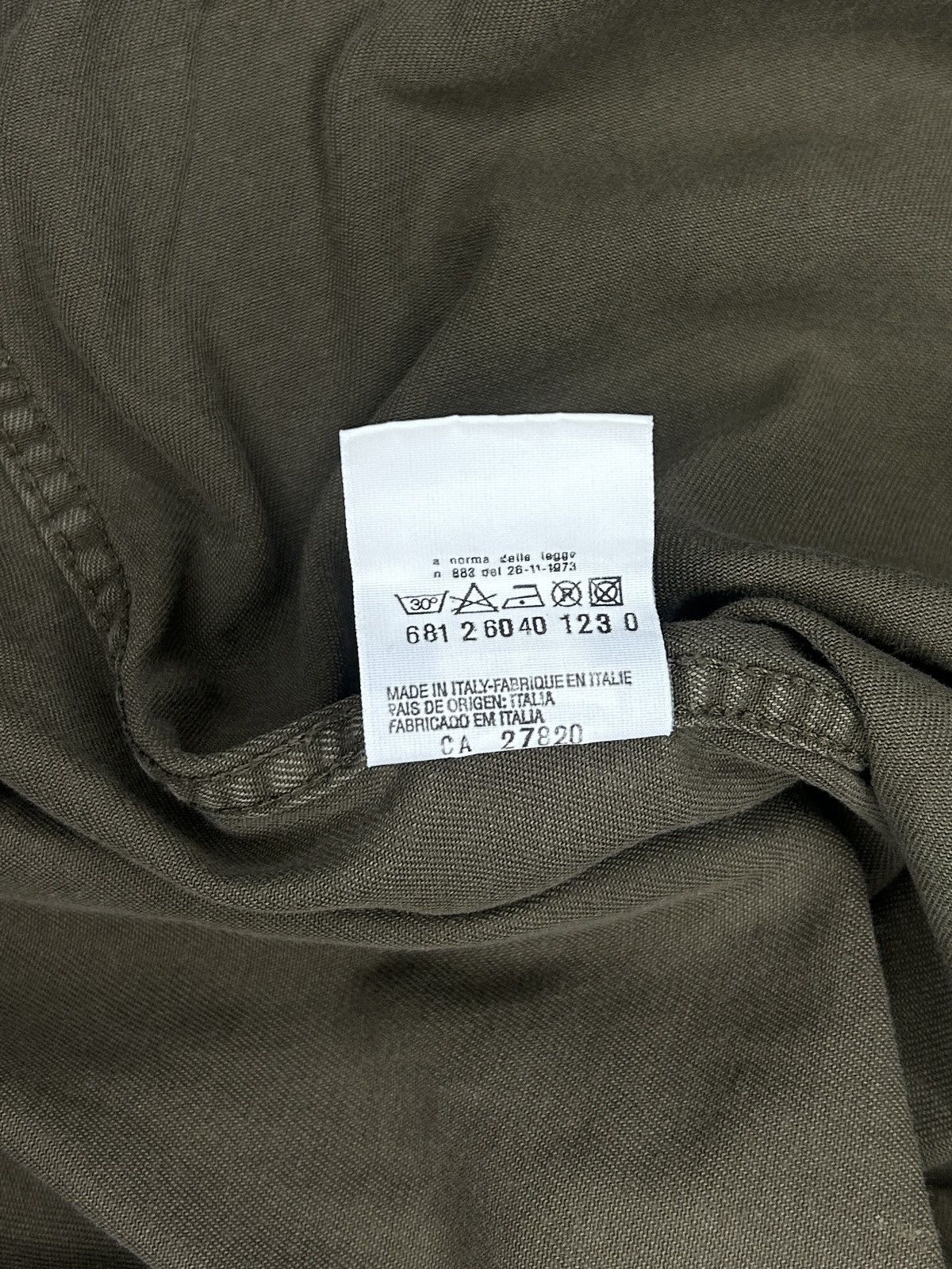 Helmut Lang S/S 97 Contrast Collar Military Shirt Size US L / EU 52-54 / 3 - 11 Thumbnail