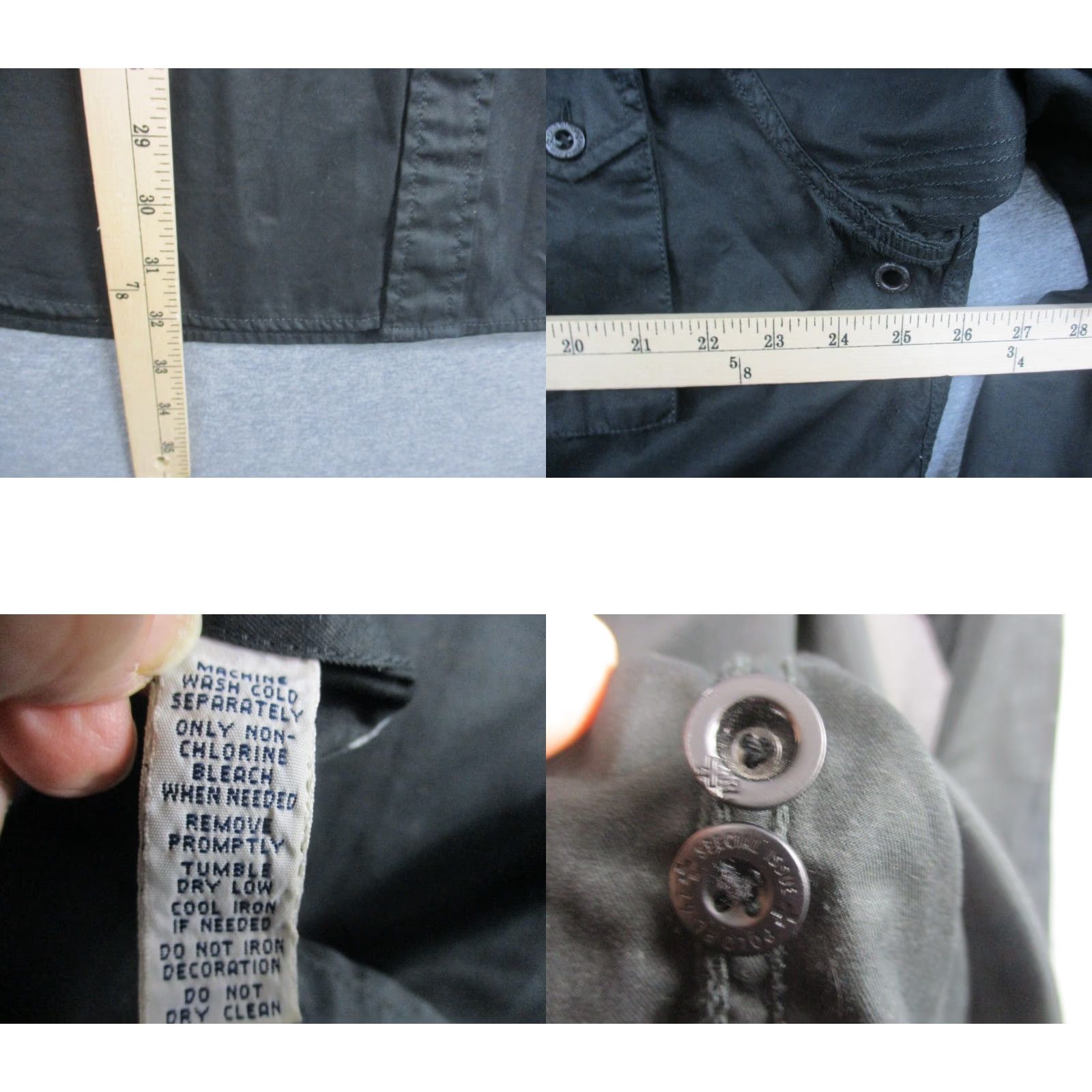 Polo Ralph Lauren Polo Ralph Lauren R2 Military Shirt XL Black Loop Collar Metal Zipper Shirt Mens XL Black Polo Ralph Lauren R2 Military Shirt Metal Zipper Loop Collar Size US XL / EU 56 / 4 - 8 Thumbnail