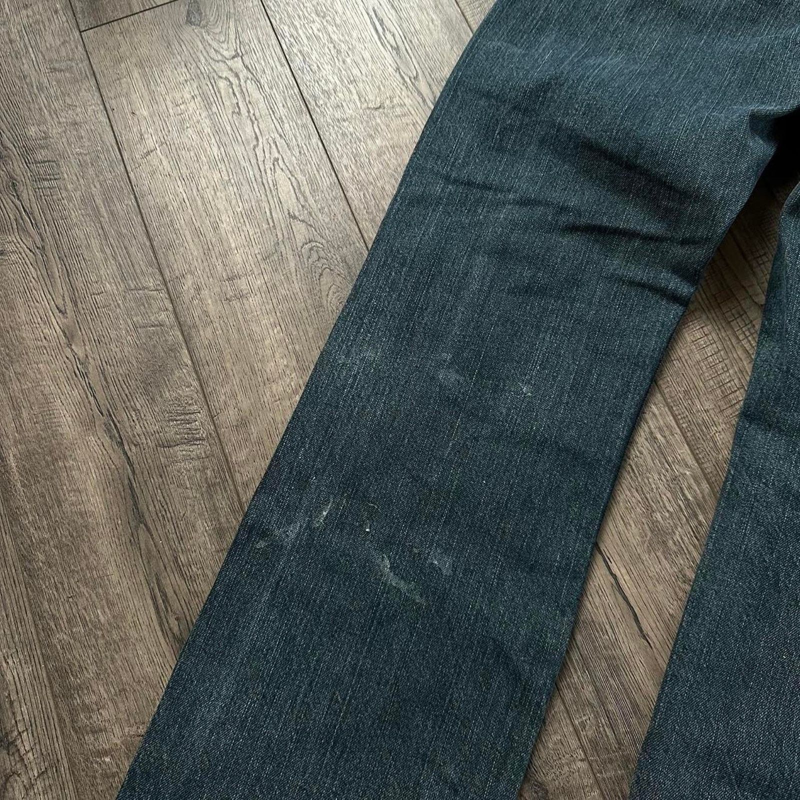 Vintage Vintage y2k 00s Blue Indigo Relaxed Straight Boot Denim Jean Size US 30 / EU 46 - 8 Thumbnail