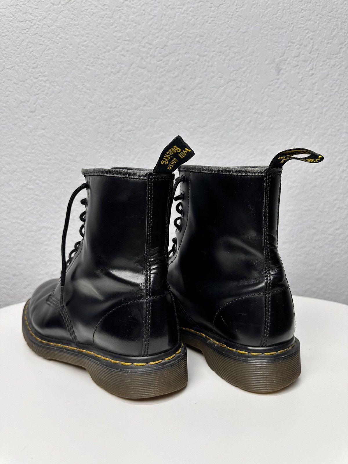 Dr. Martens Dr Martens Black Leather Combat Boots Classic Punk Style Size US 7 / EU 40 - 7 Thumbnail