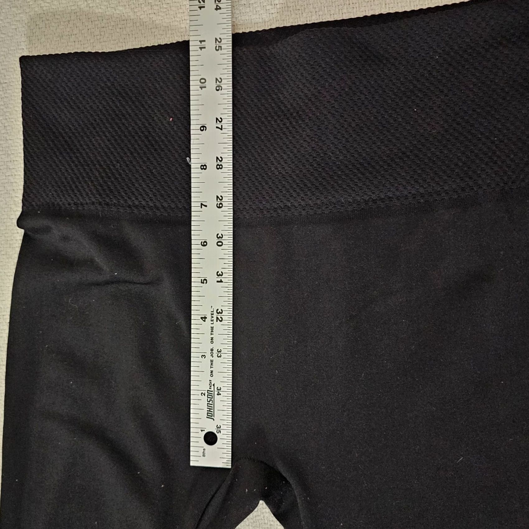 Vintage Maze Womens Pants L Black Knit Elastic Waist Pull On Slim Leg Regular Fit Modern Classic Size 36" / US 14 / IT 50 - 5 Thumbnail