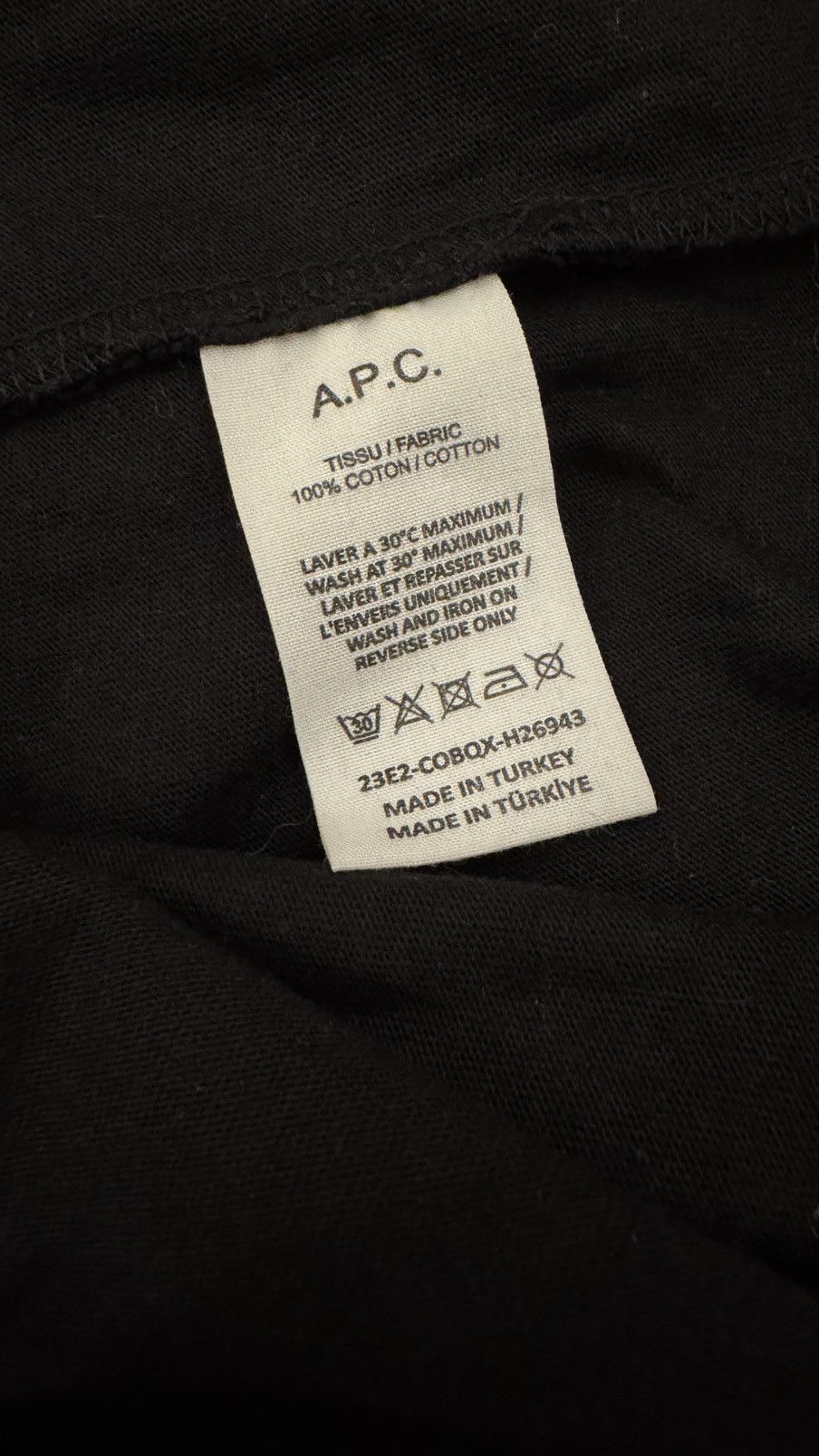 A.P.C. APC VPC Flocked Logo Tee Size US M / EU 48-50 / 2 - 5 Thumbnail