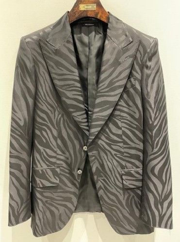 Tom Ford o1w1db10625 JLAP05 Zebra Printed Jacket in Grey/Black Size US M / EU 48-50 / 2 - 1 Preview