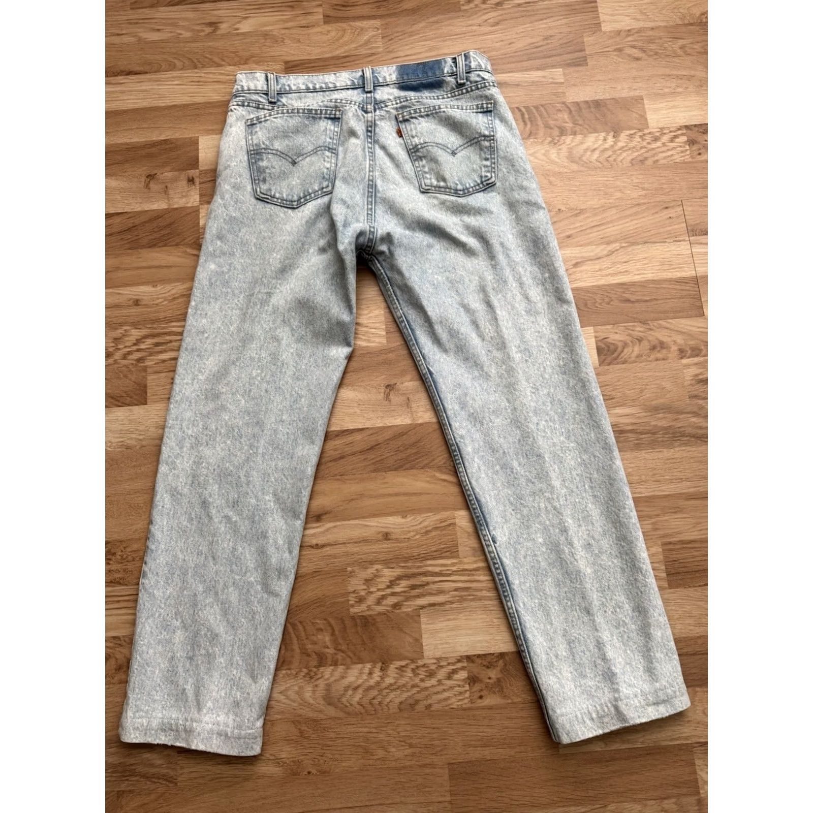 Levi's VINTAGE Levi's Jeans Mens 38x32 Blue USA Orange Tab Straight Leg Light Wash Size US 38 / EU 54 - 4 Thumbnail