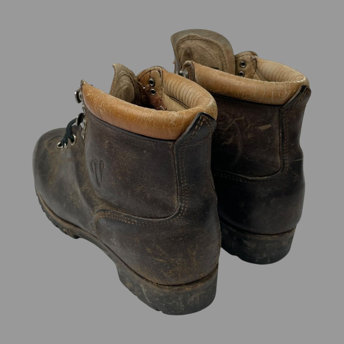 Vibram × Vintage Vintage 1960s brown leather hiking boots Size US 8.5 / EU 41-42 - 4 Thumbnail