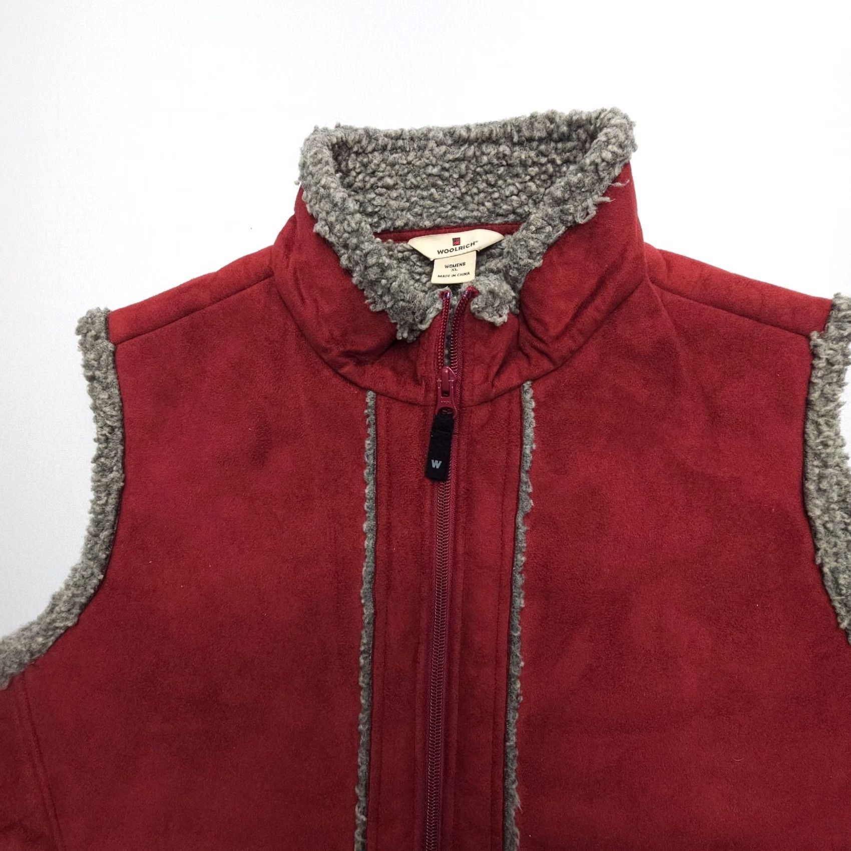 Vintage Woolrich Vest Womens XL Red Full Zip Lined Fleece Southwestern Outdoor Woolrich Size XL / US 12-14 / IT 48-50 - 4 Thumbnail