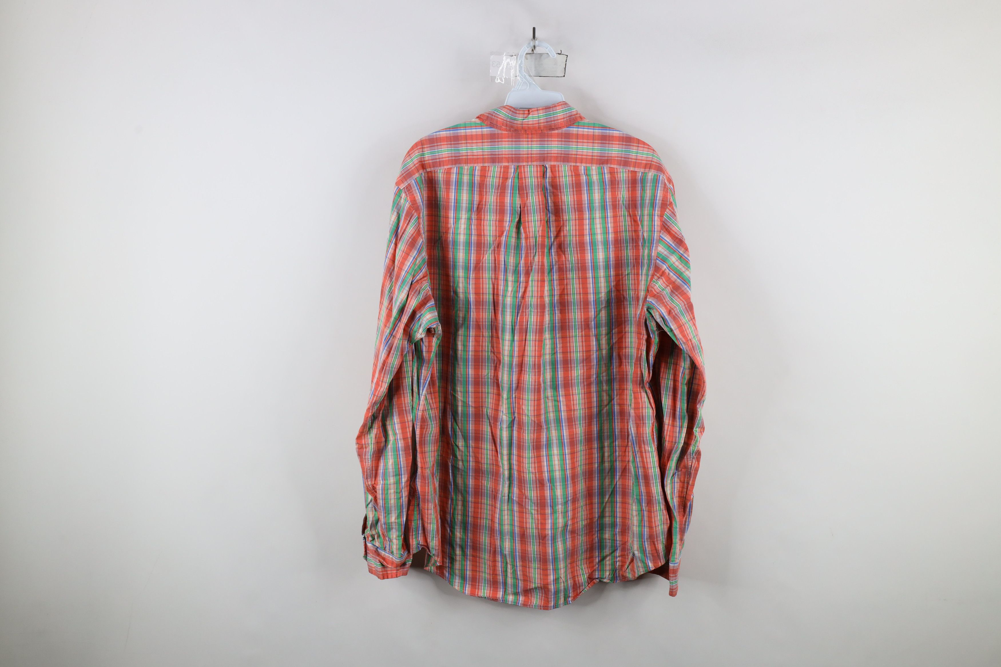 Ralph Lauren × Vintage Vintage Ralph Lauren Faded Collared Button Down Shirt Plaid Size US XL / EU 56 / 4 - 9 Thumbnail