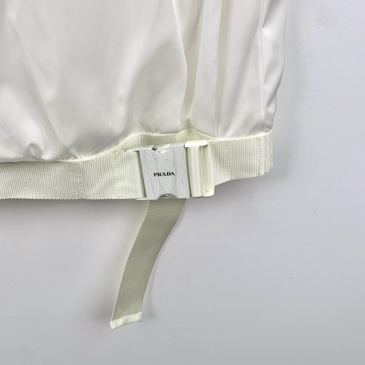 Prada Prada White Triangle Logo Waist Bag Sleeveless Dress K26WX Size XS / US 0-2 / IT 36-38 - 6 Thumbnail