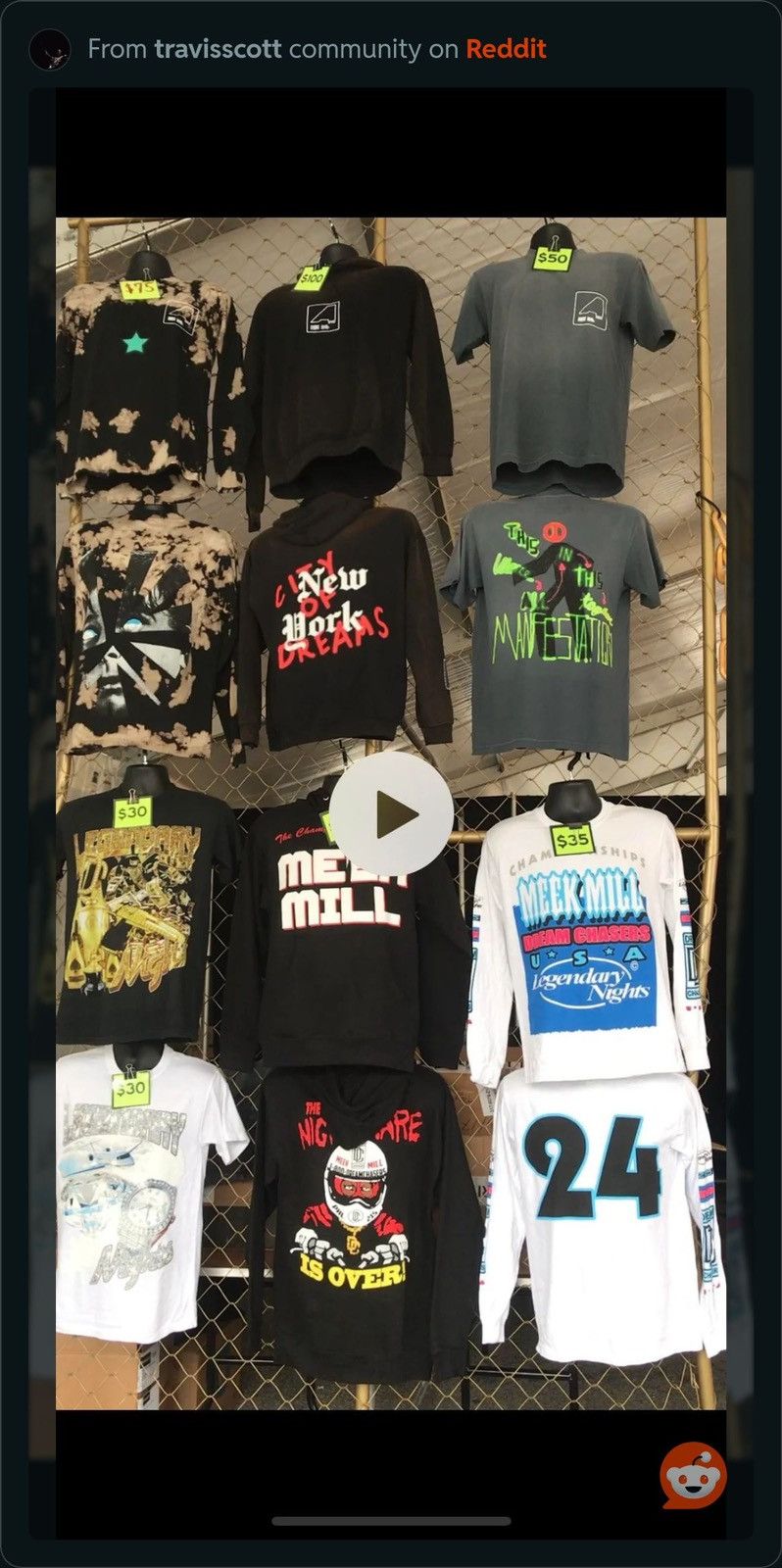 Rolling Loud × Travis Scott Travis Scott NYC Rolling Loud 2019 Size US XL / EU 56 / 4 - 6 Thumbnail