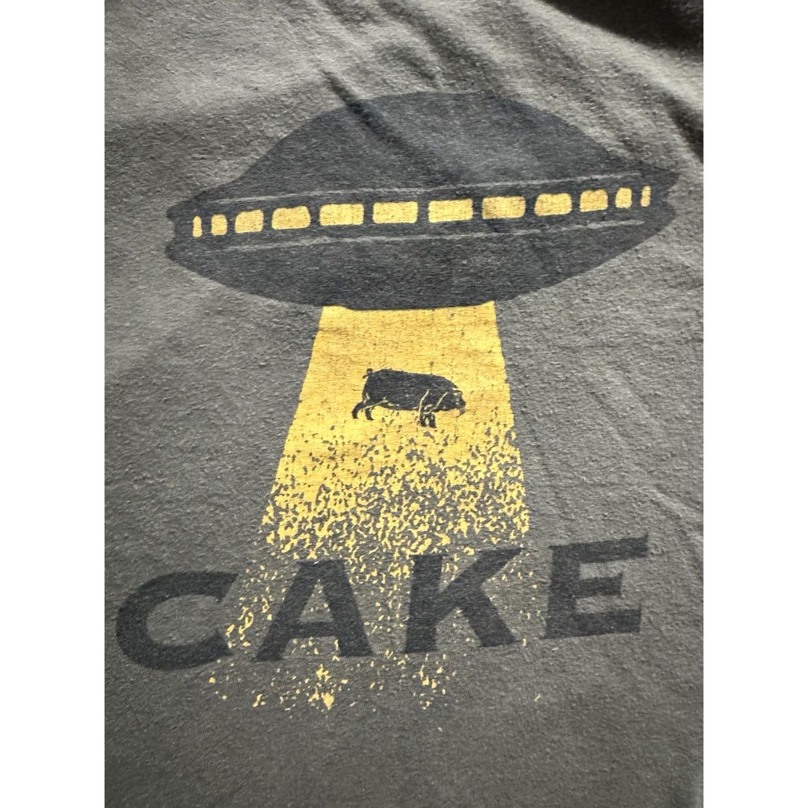 American Apparel VINTAGE Cake UFO Pig Tour Shirt Prolonging The Magic Album Army Green XXL Mens Size US XXL / EU 58 / 5 - 3 Thumbnail
