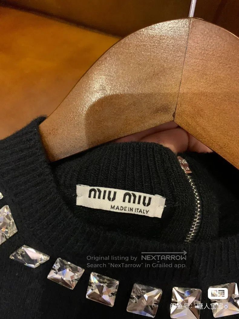 Miu Miu Miu Miu 40 Knitted short sleeve Size M / US 6-8 / IT 42-44 - 6 Thumbnail