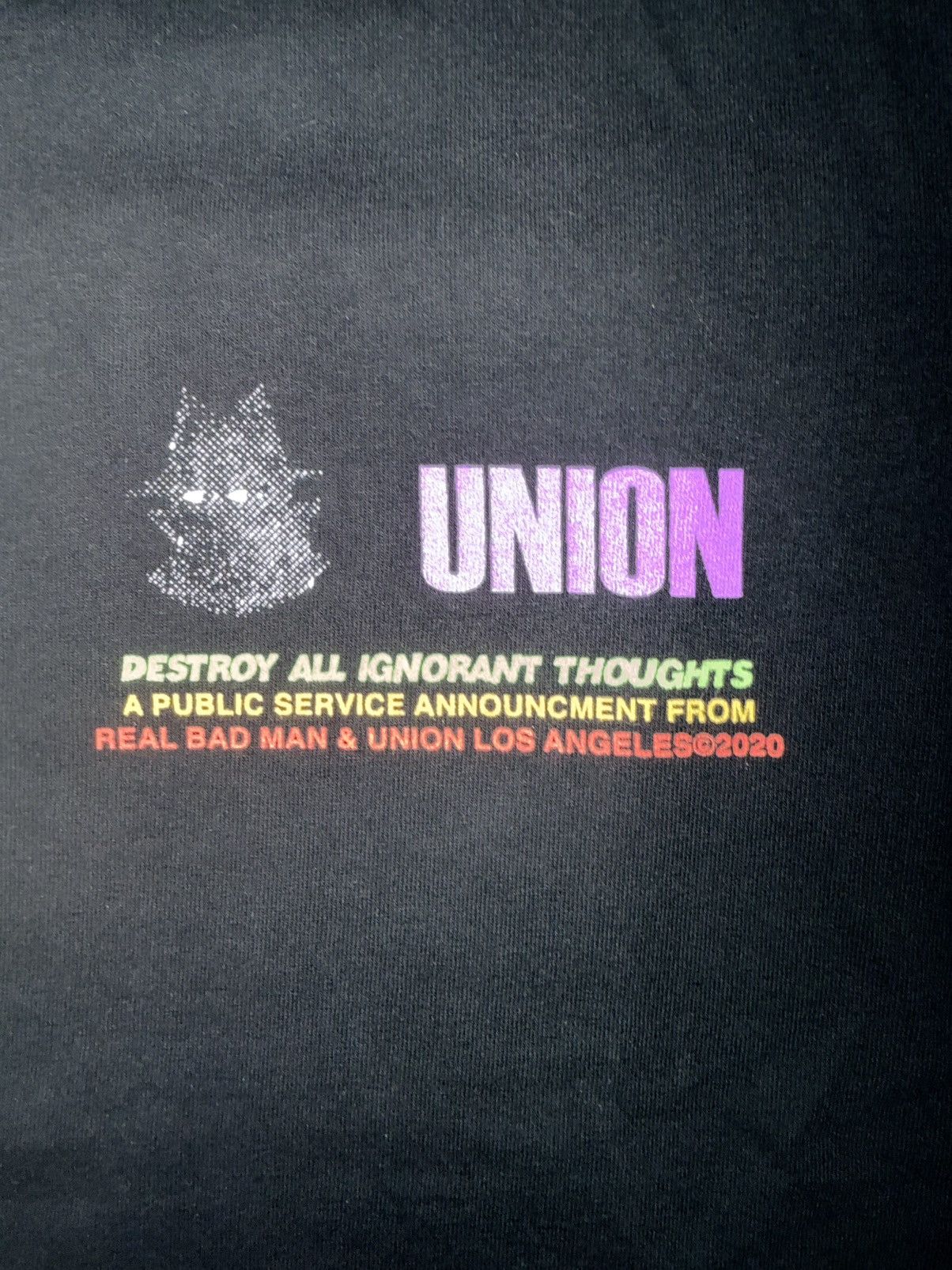 Union LA Union LA x Real Bad Man Destroy All Ignorant Thoughts Tee Size US M / EU 48-50 / 2 - 2 Thumbnail