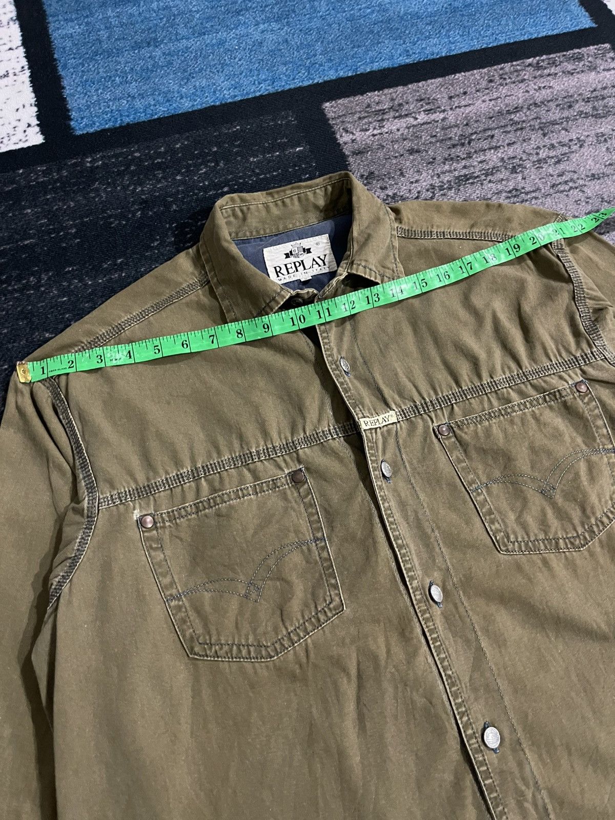 Replay × Vintage Vintage Replay Italy Longsleeve Button Shirt Size US XL / EU 56 / 4 - 17 Thumbnail