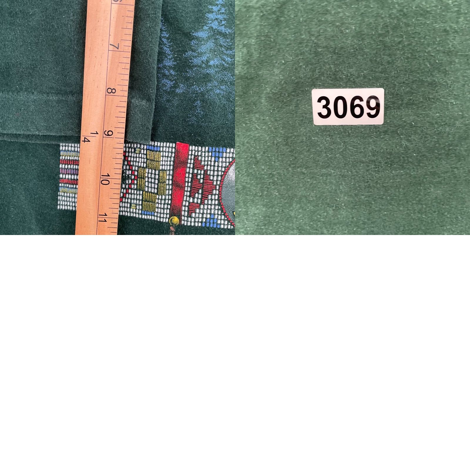 Fruit Of The Loom VINTAGE Oregon Coast Shirt Adult 3XL Green Wolf Native Graphic Logo Men XXXL 90s Shirt Size US XXL / EU 58 / 5 - 8 Thumbnail