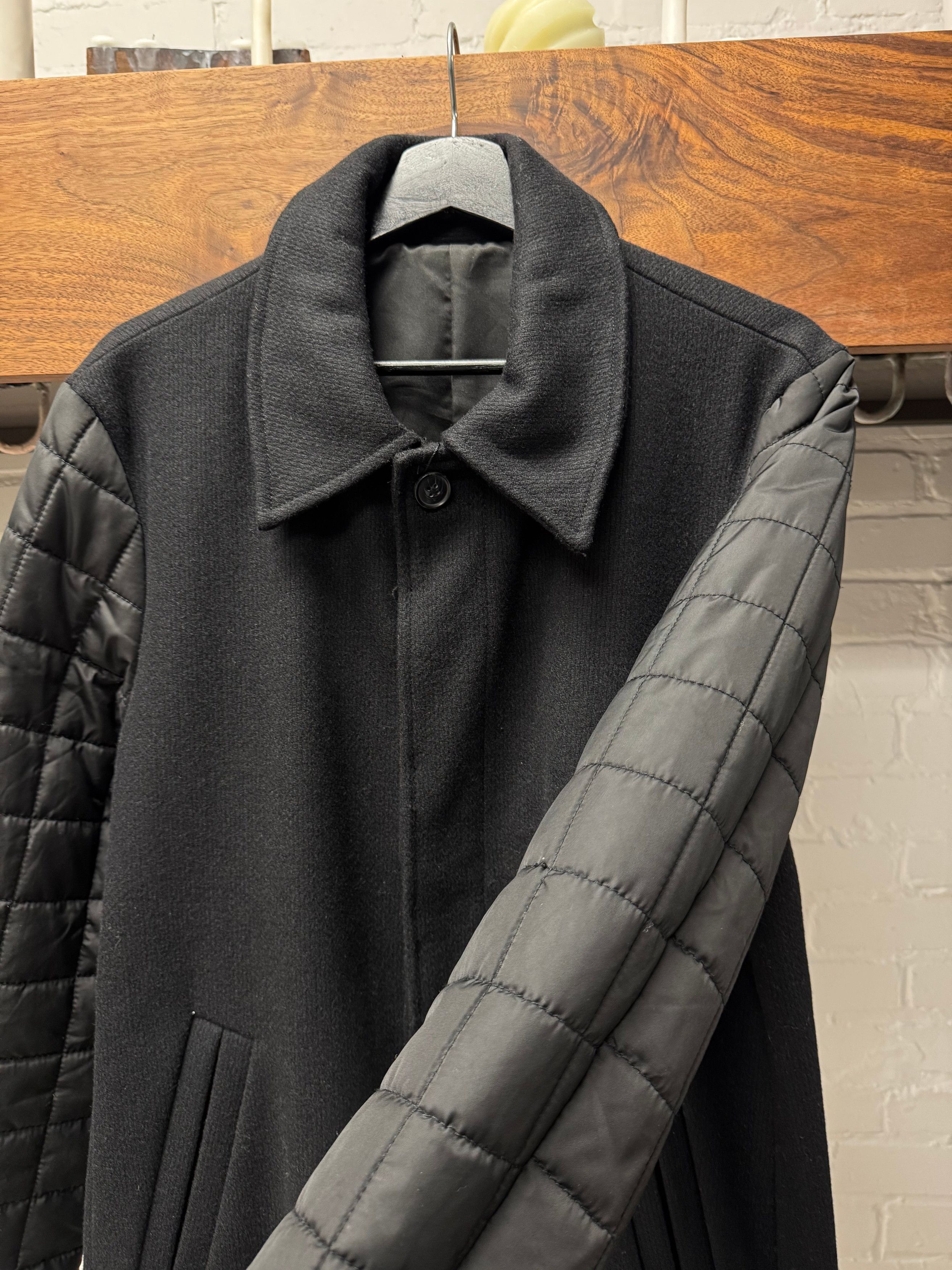Balmain Balmain Quilted ‘Puffer Sleeve’ Wool Coat Size US M / EU 48-50 / 2 - 2 Thumbnail
